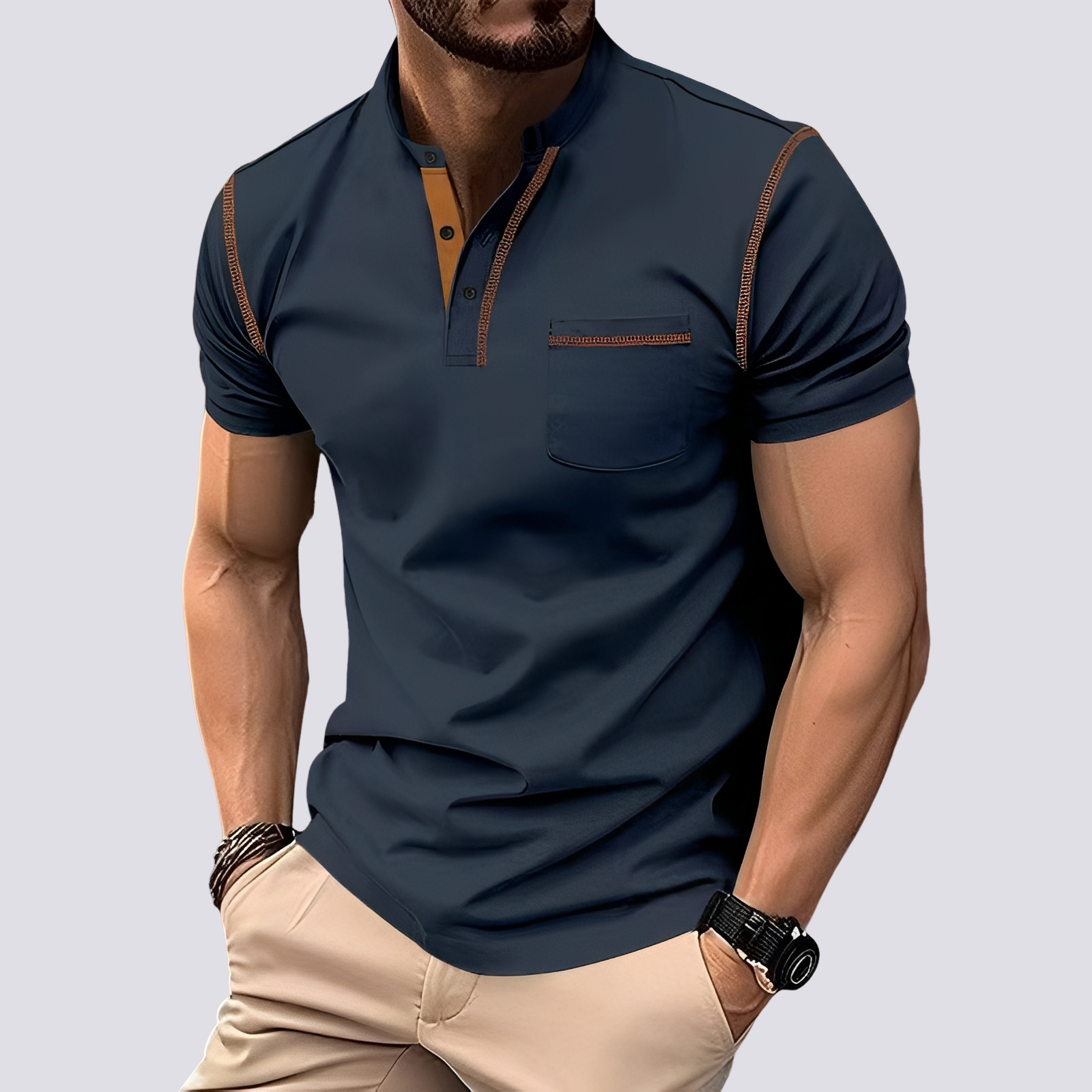 Stefan - Polo chic et léger pour hommes