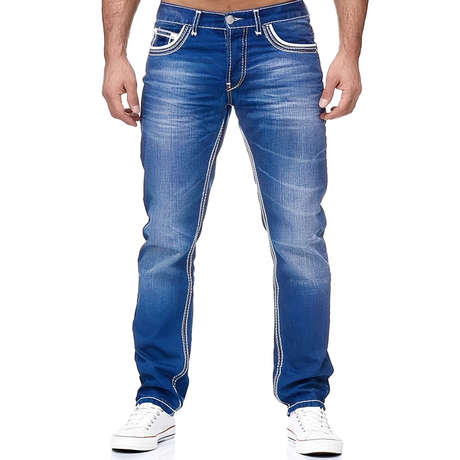 Andy - Jean homme chic avec un look usé