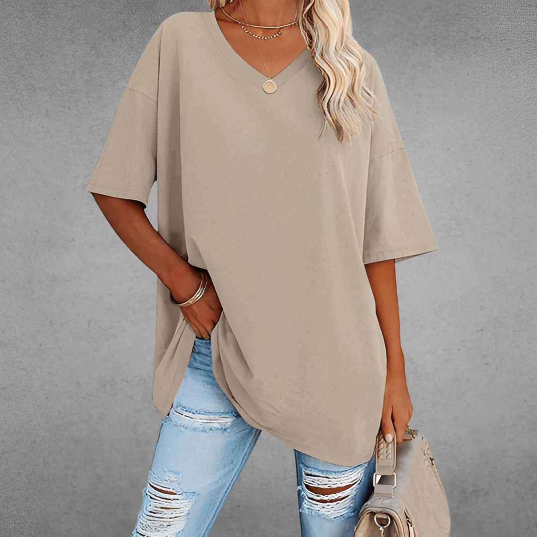 Andrea - Chemisier chic à col en V pour femme