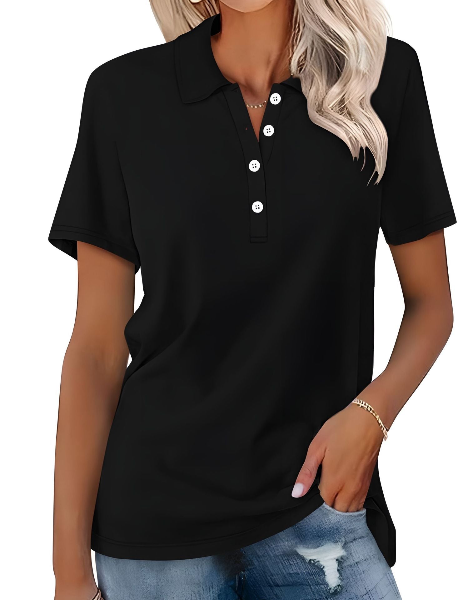 Stella – Polo Femme Slim Fit Décontracté