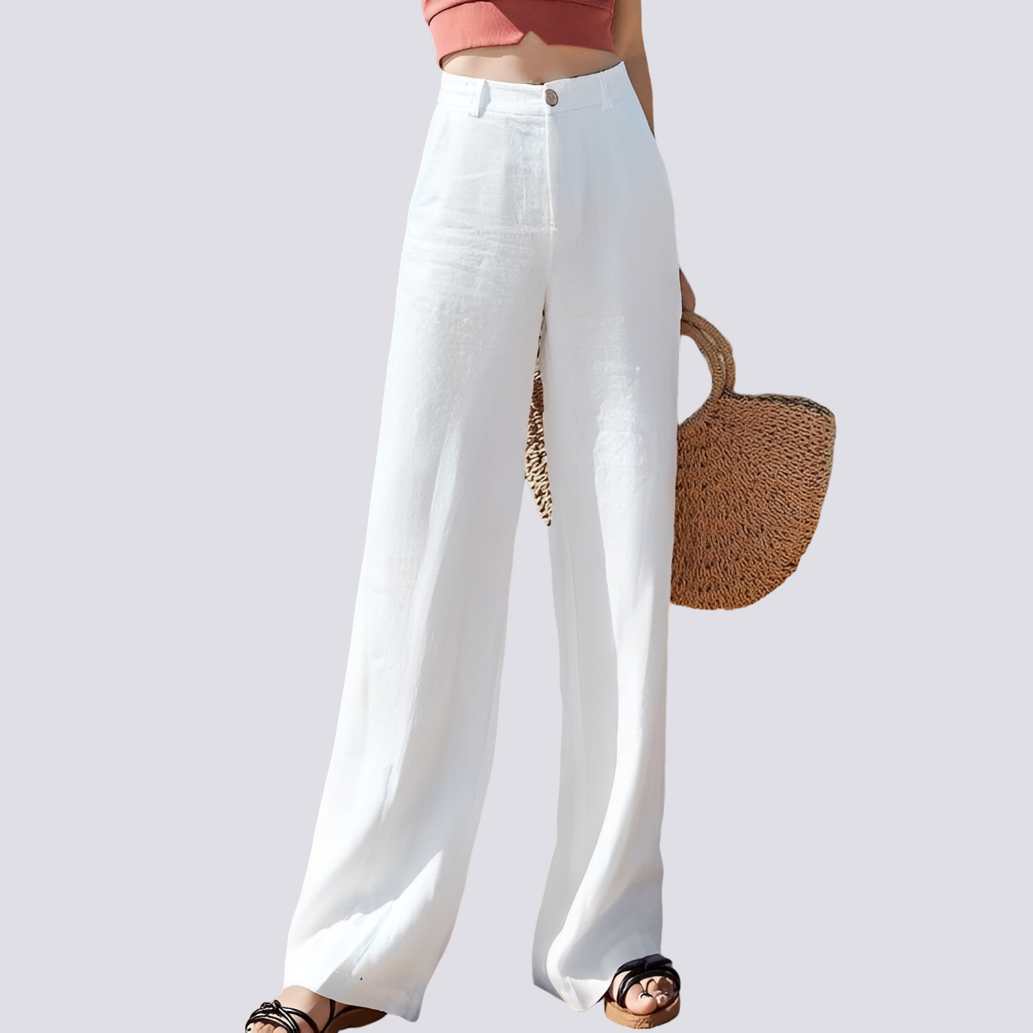 Nellie - Pantalon Évasé et Confortable