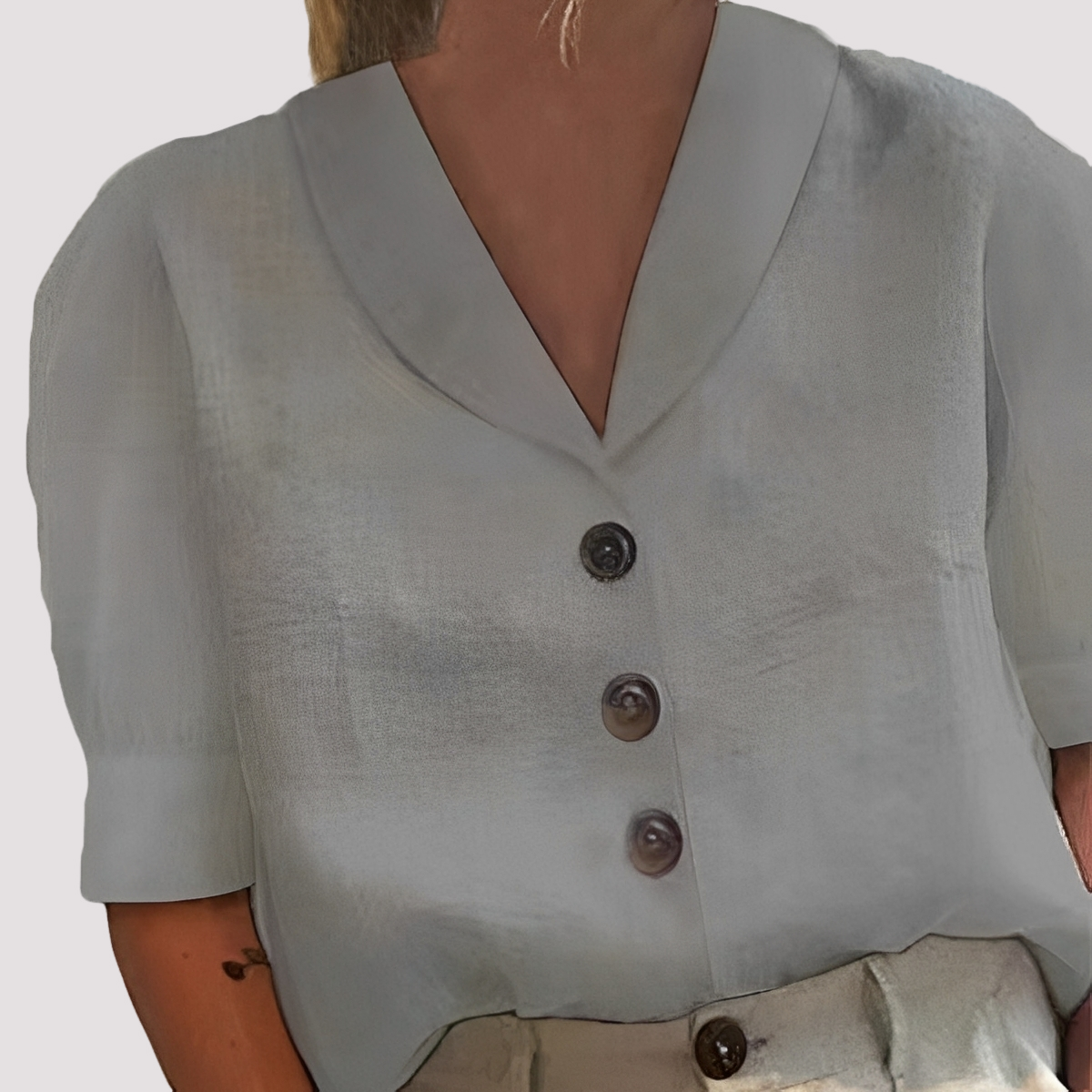 Mariyah - Blouse chic avec col en V