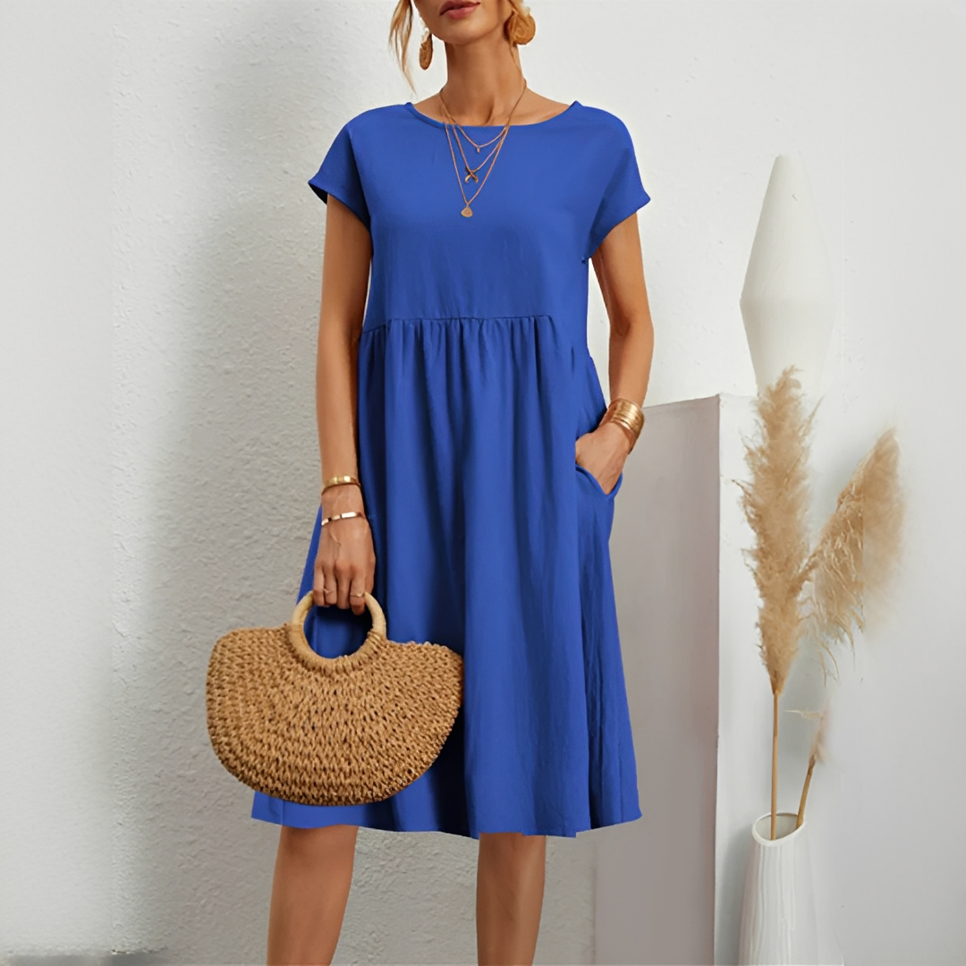 Evalyn - Robe midi raffinée