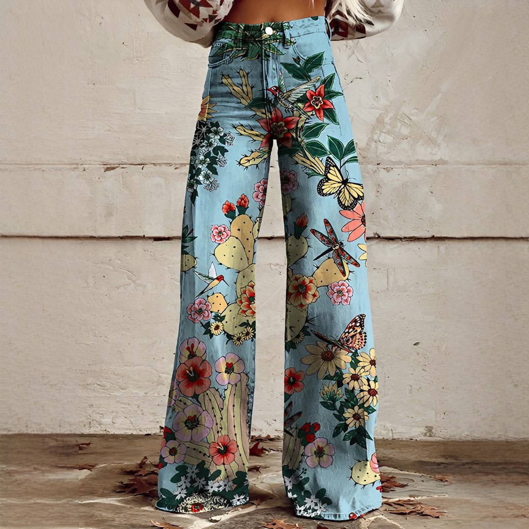 Shannon - Pantalon à Jambe Large Épuré