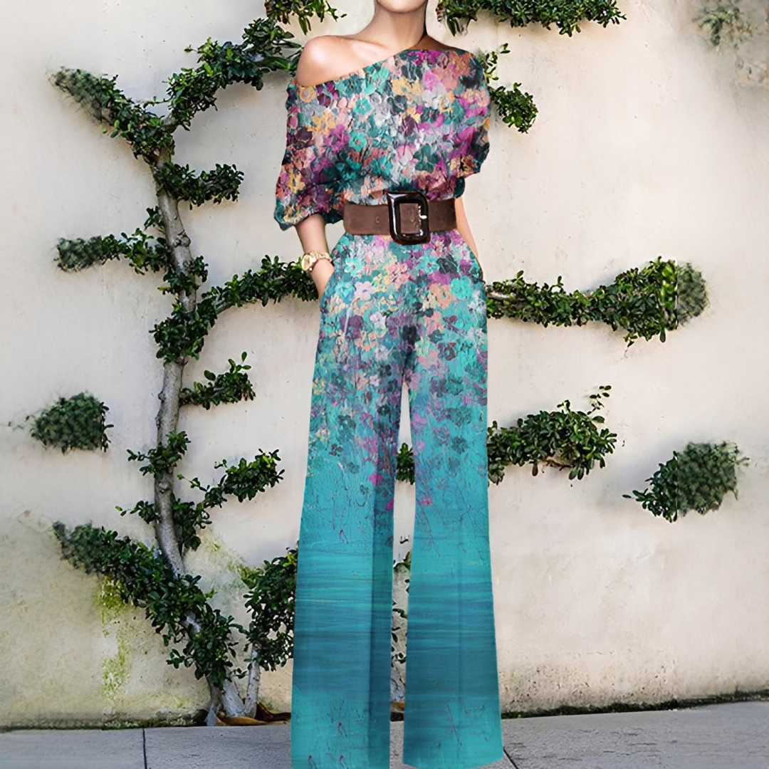 Chandrine - Combinaison ample à coupe asymétrique pour femme
