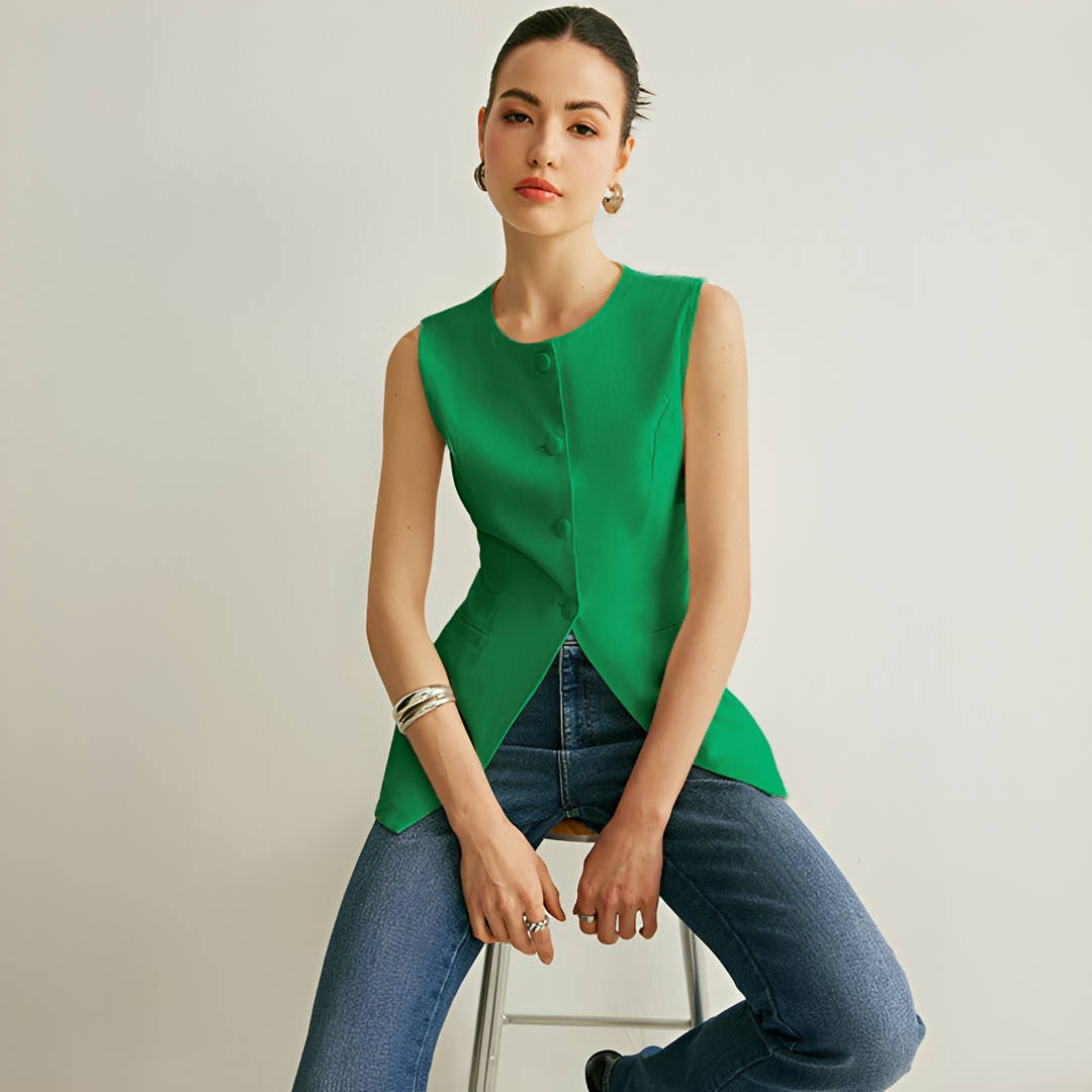 Nyla - Veste Élégante Sans Manches