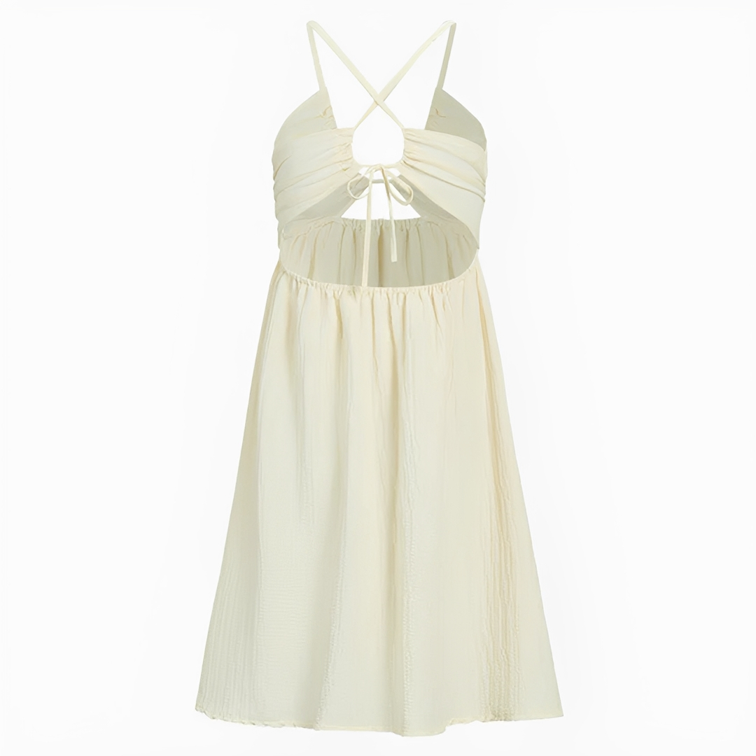 Edna - Robe mi-longue dos nu chic