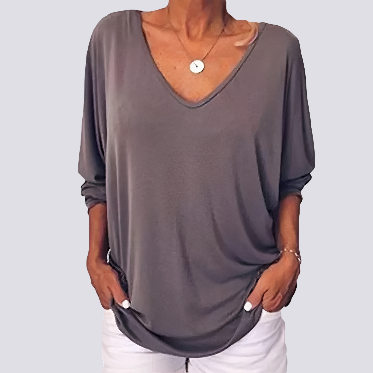 Bernice - Haut Chic avec Boutons au Dos