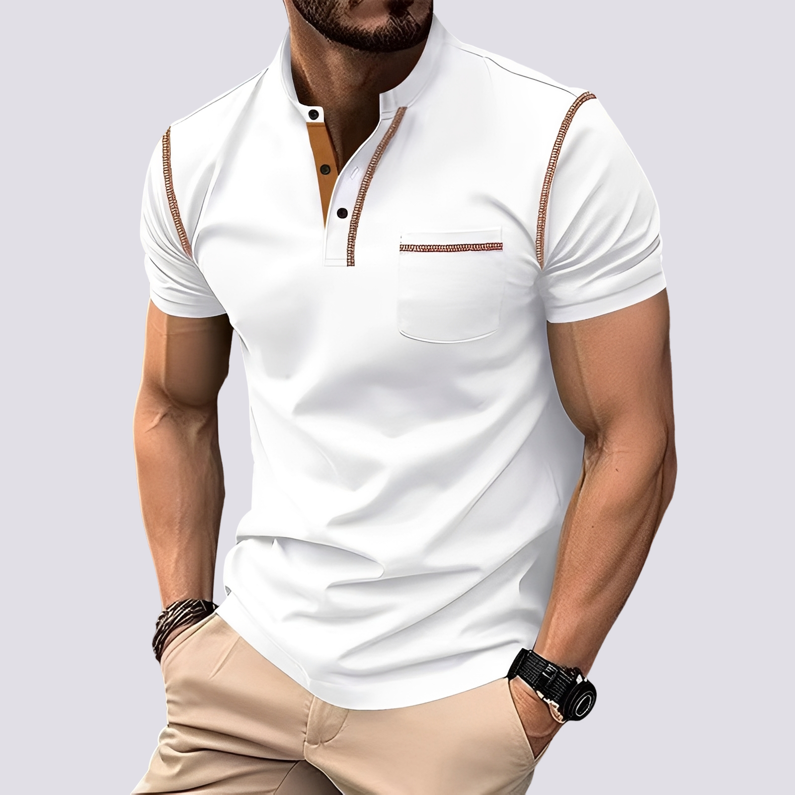 Stefan - Polo chic et léger pour hommes