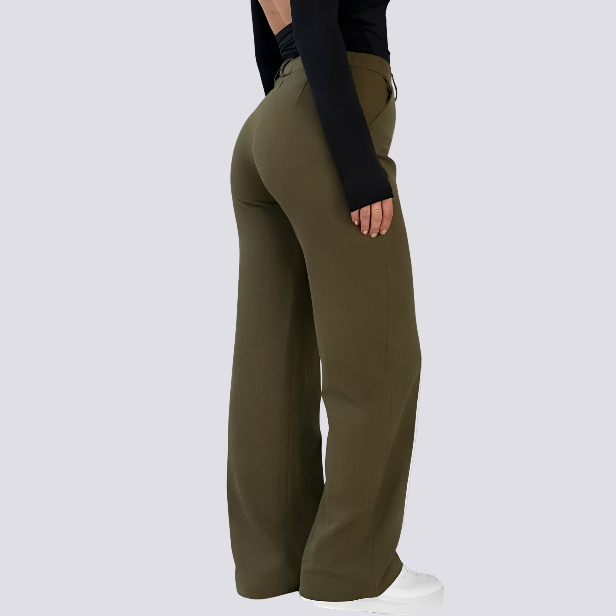 Herbie - Pantalon Décontracté Taille Haute