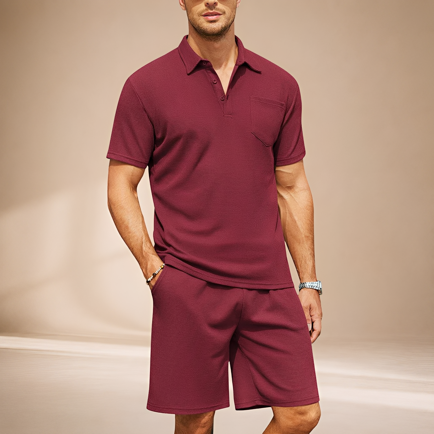 Barry - Ensemble Polo Texturé Cintré
