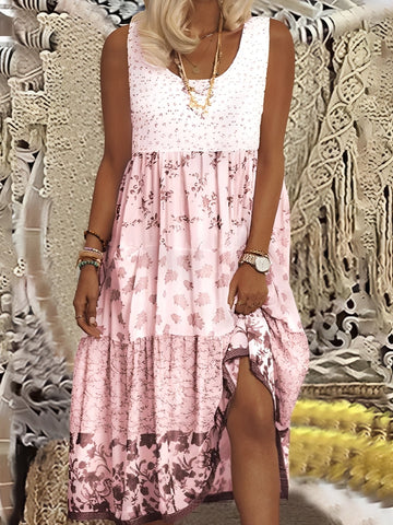 Nancy - Robe Midi Élégante Style Bohème