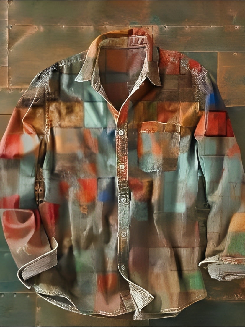 Charles – Chemise longue pour homme – Vintage et colorée