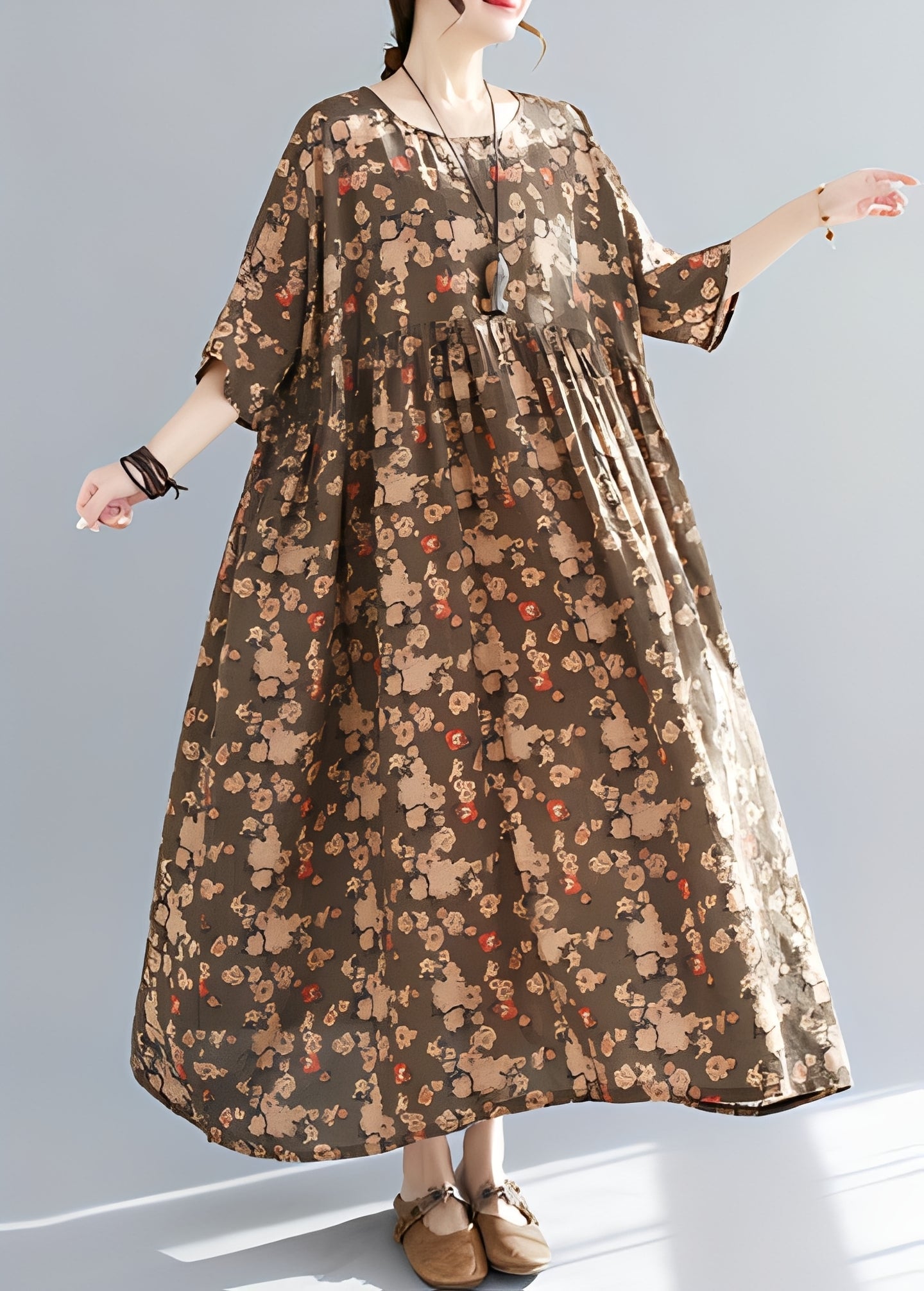 Mariam - Robe chic et large à ourlet généreux pour femmes