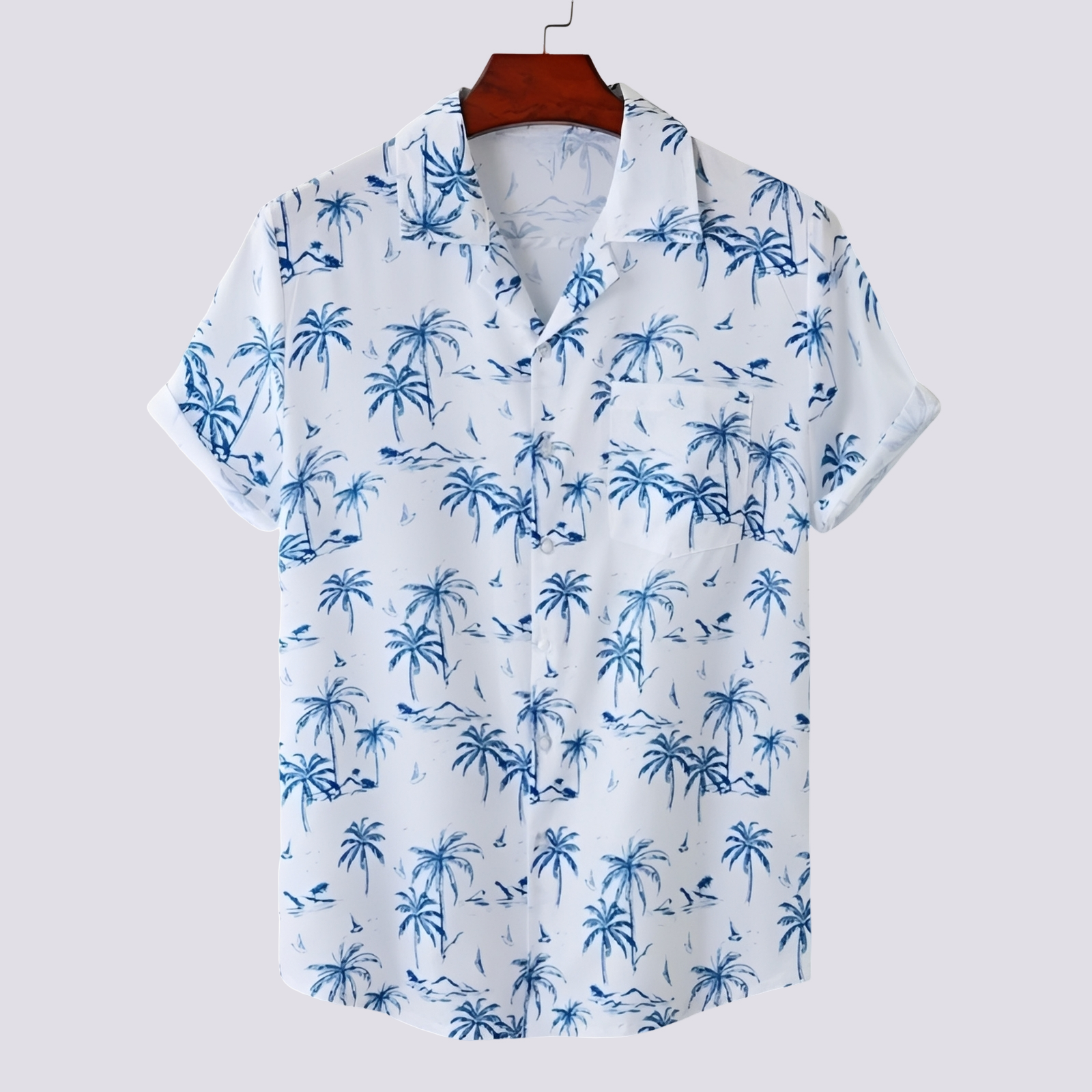 Ronan - Chemise homme chic à motif hawaïen