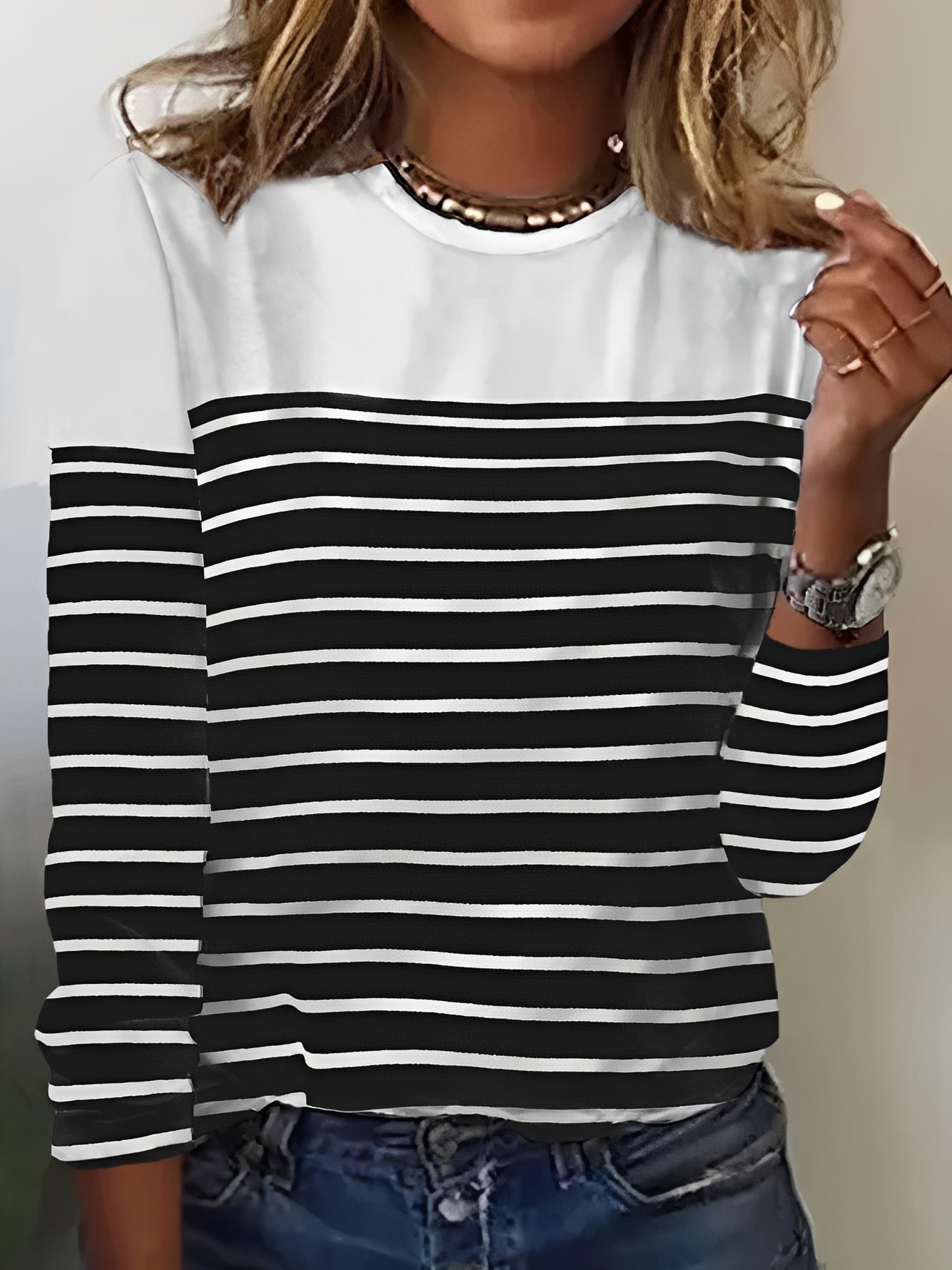Samantha - Blouse à Manches Longues Femme - Chic et Relax