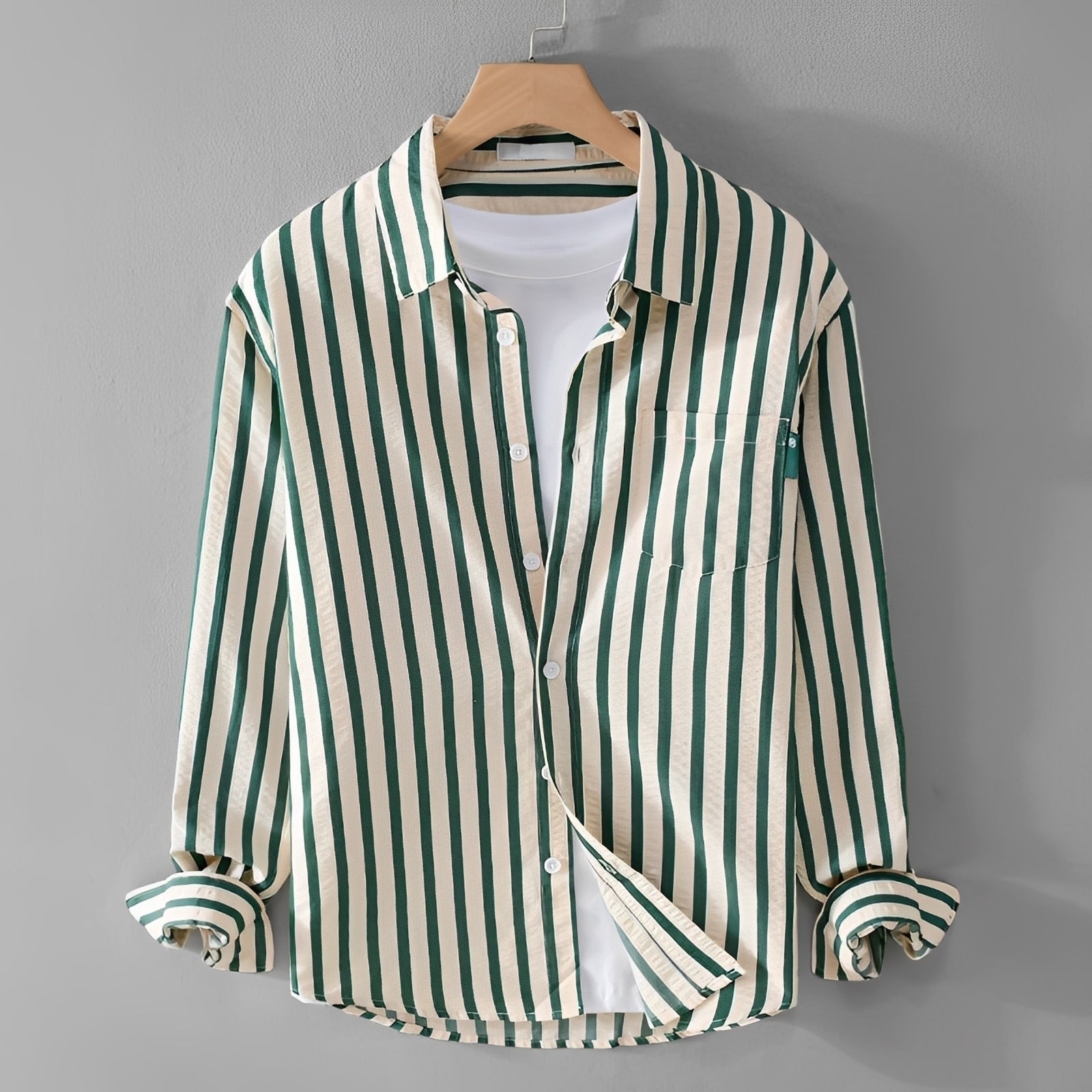 Marvin - Chemise chic à rayures avec manches longues