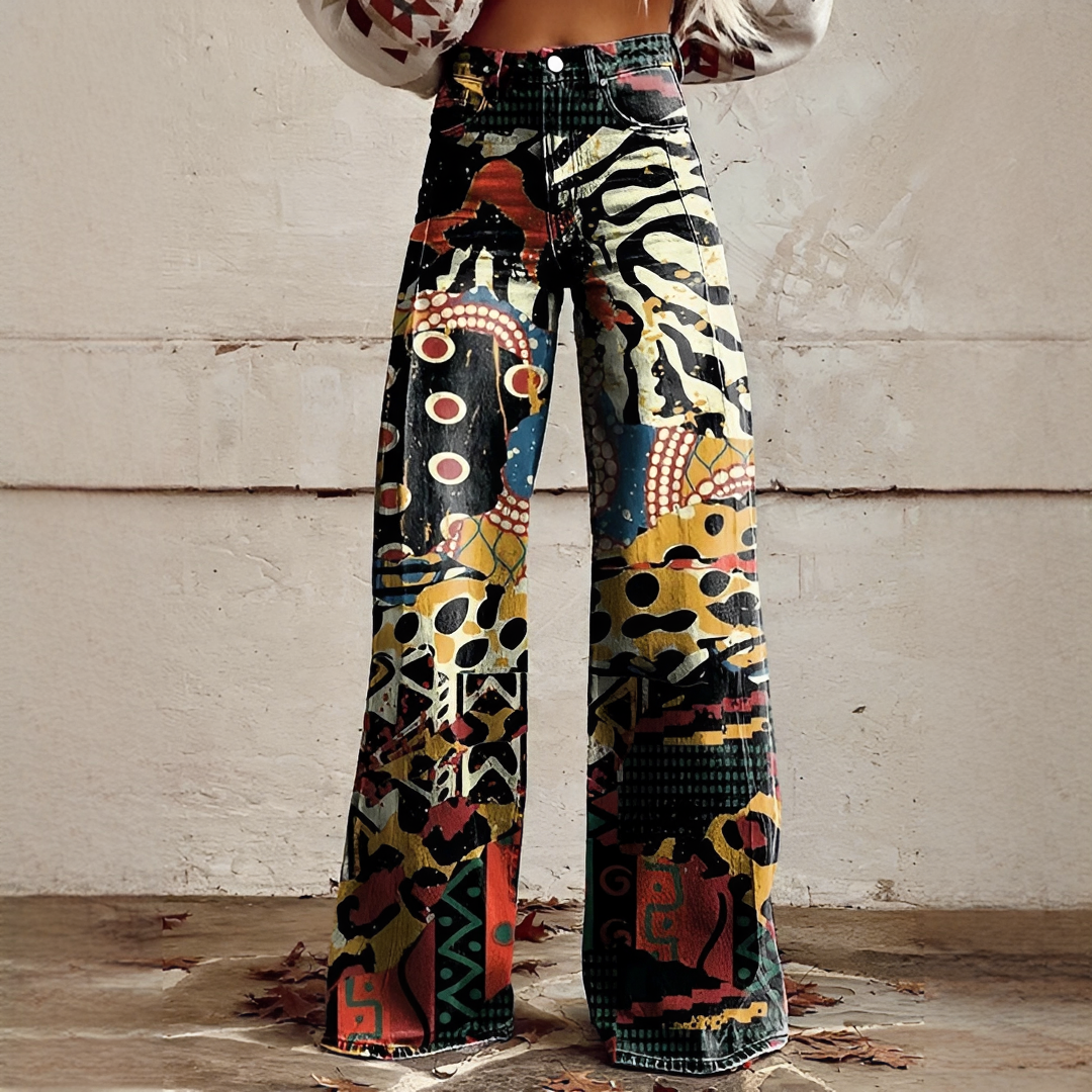 Shannon - Pantalon à Jambe Large Épuré