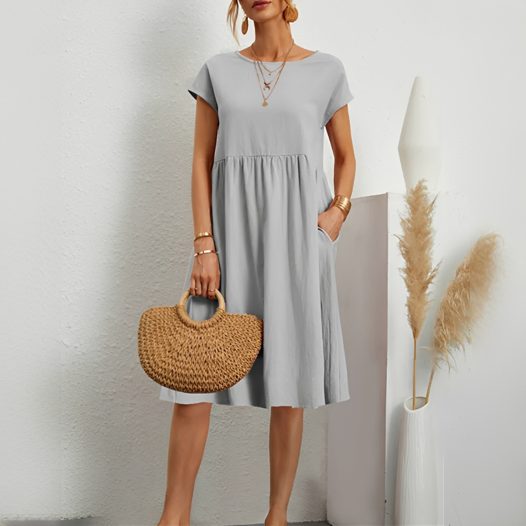 Evalyn - Robe midi raffinée
