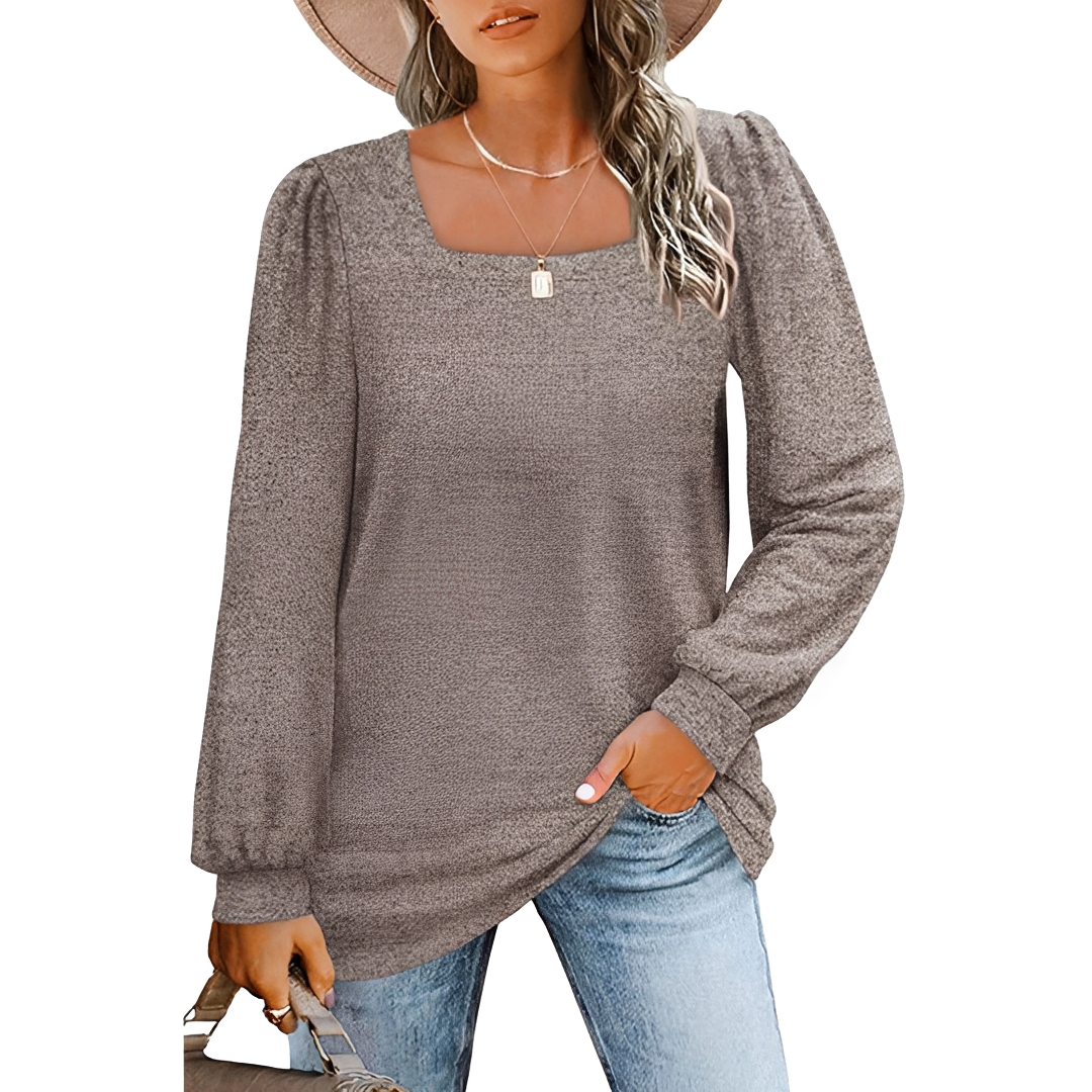 Jaylin - Élégante chemise à col carré
