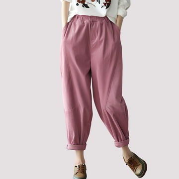 Stella - Pantalon large et décontracté avec taille élastique pour femmes