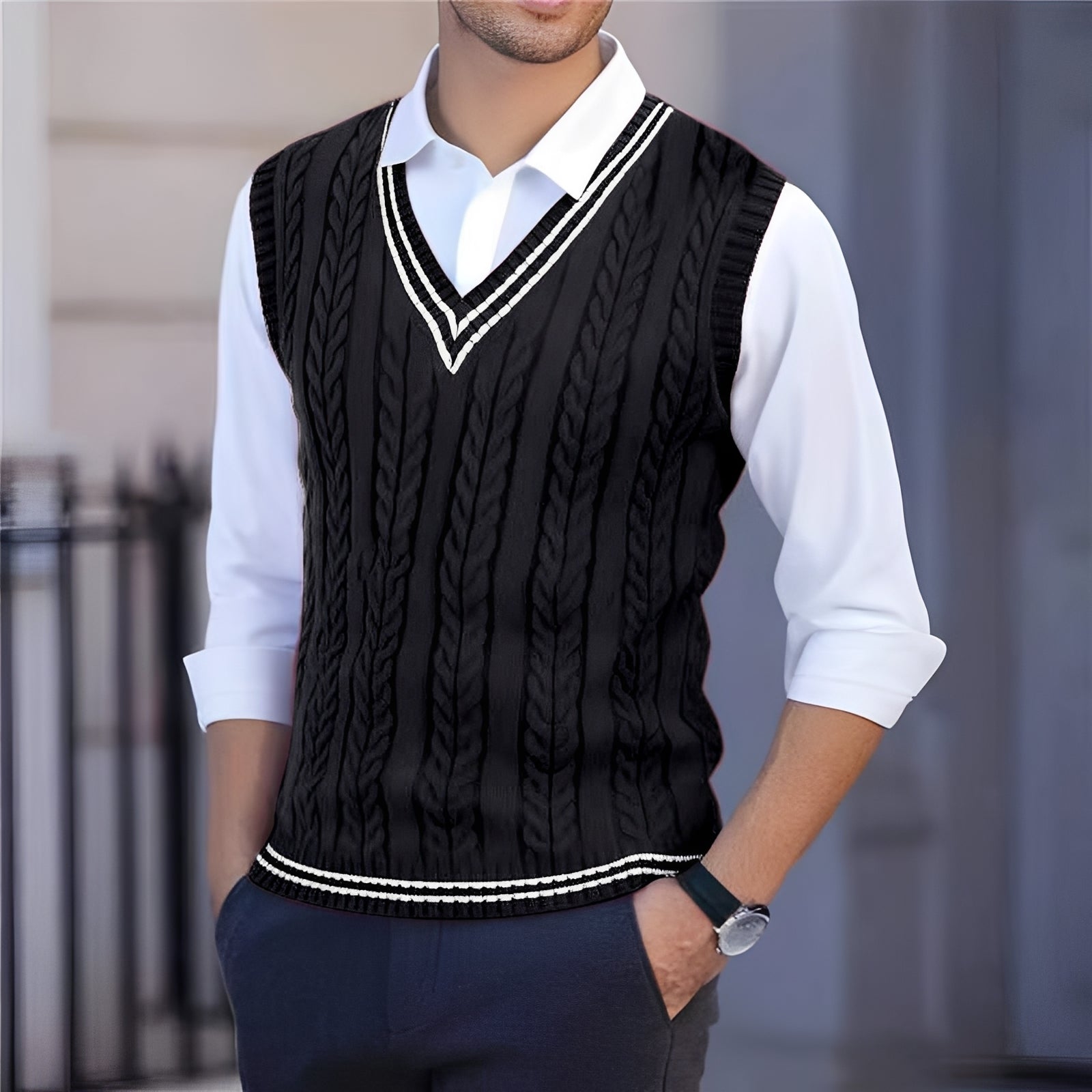 Bobbie - Gilet chic à col en V