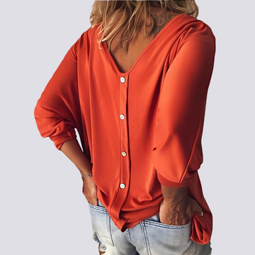 Bernice - Haut Chic avec Boutons au Dos