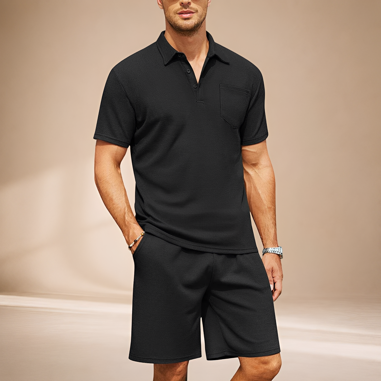 Barry - Ensemble Polo Texturé Cintré