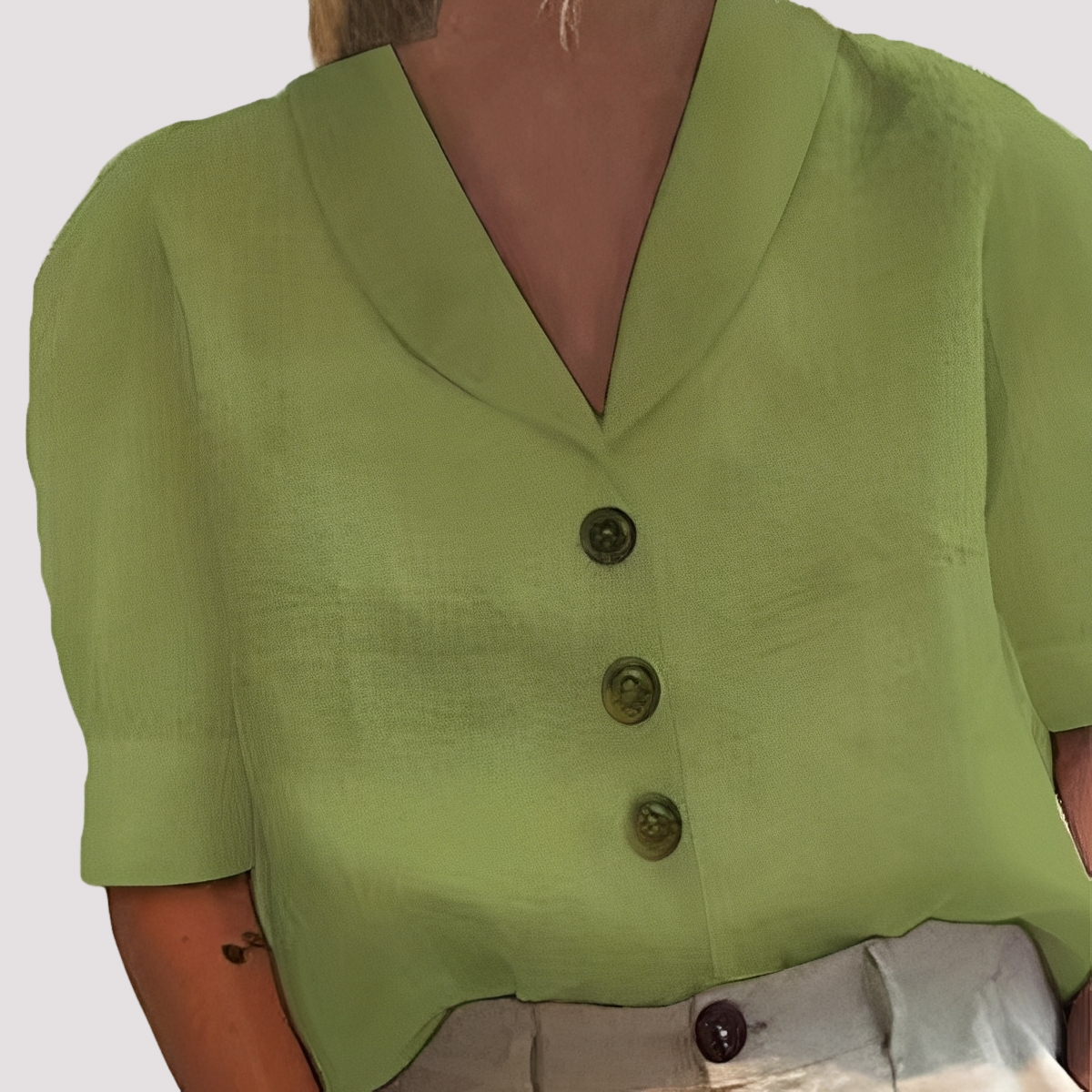 Mariyah - Blouse chic avec col en V