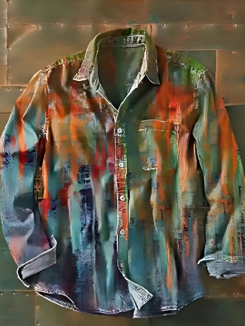 Charles – Chemise longue pour homme – Vintage et colorée