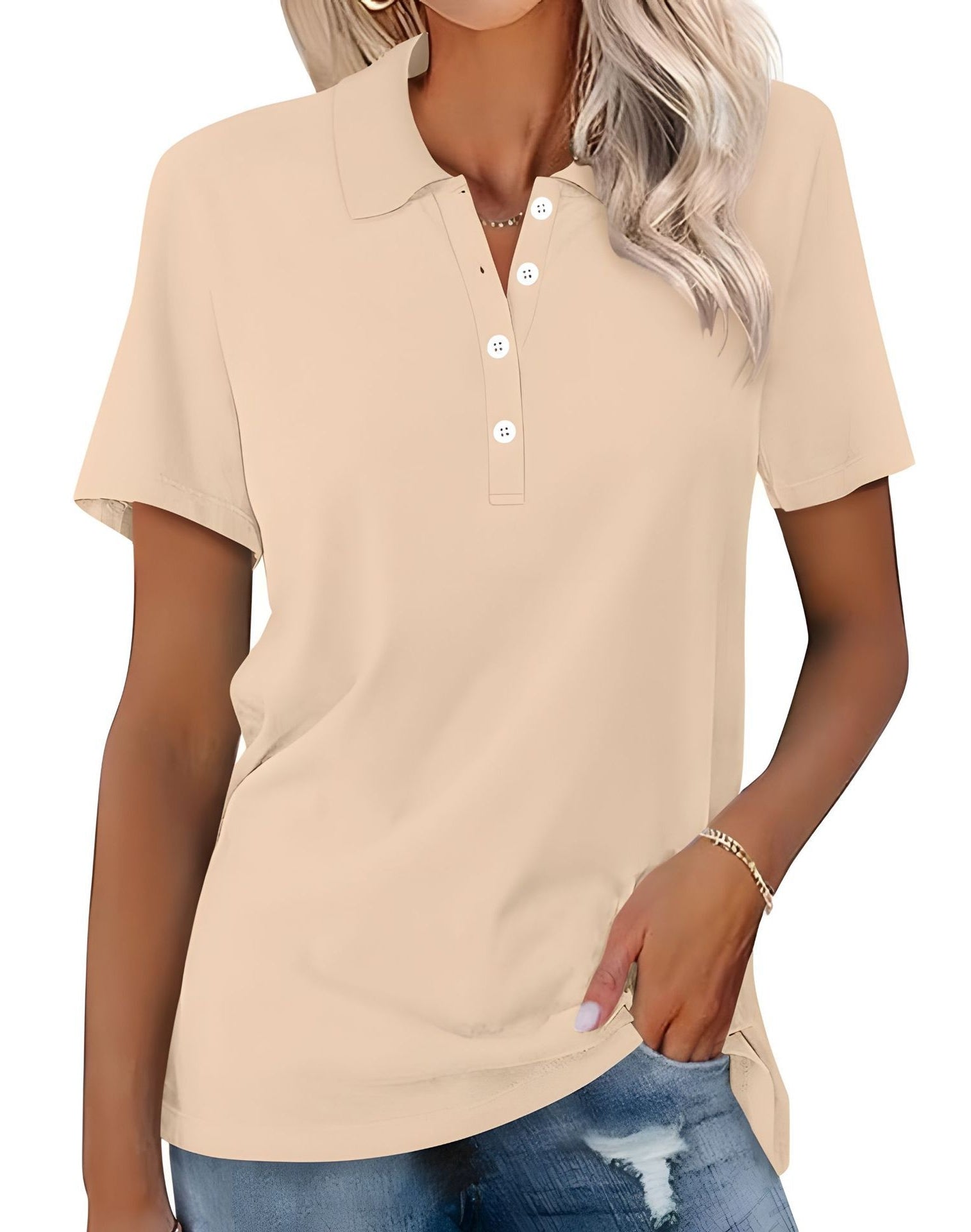 Stella – Polo Femme Slim Fit Décontracté