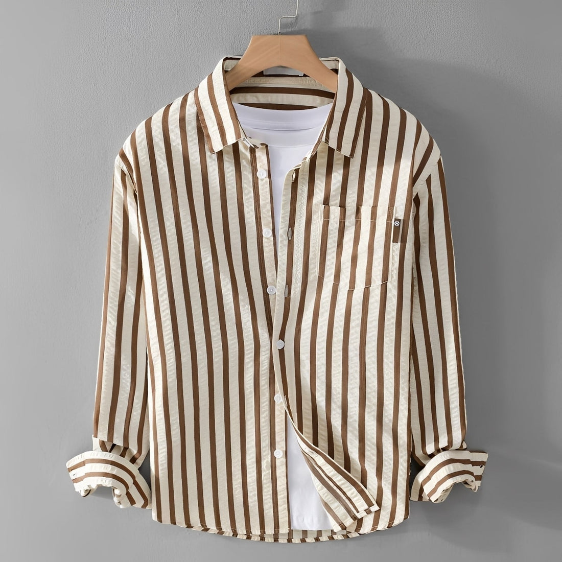 Marvin - Chemise chic à rayures avec manches longues