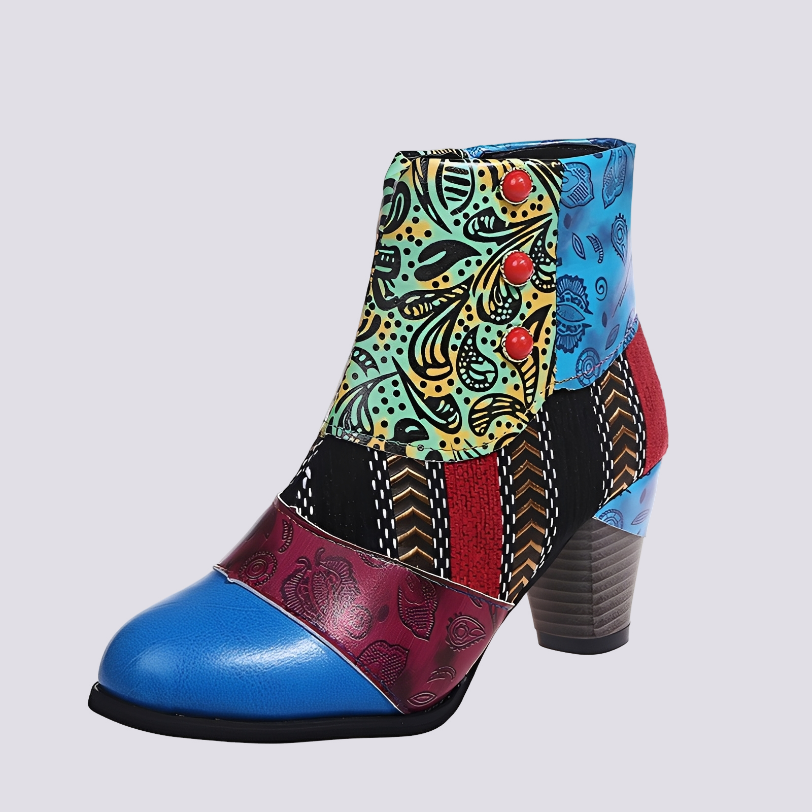 Emma - Bottes bohèmes multicolores