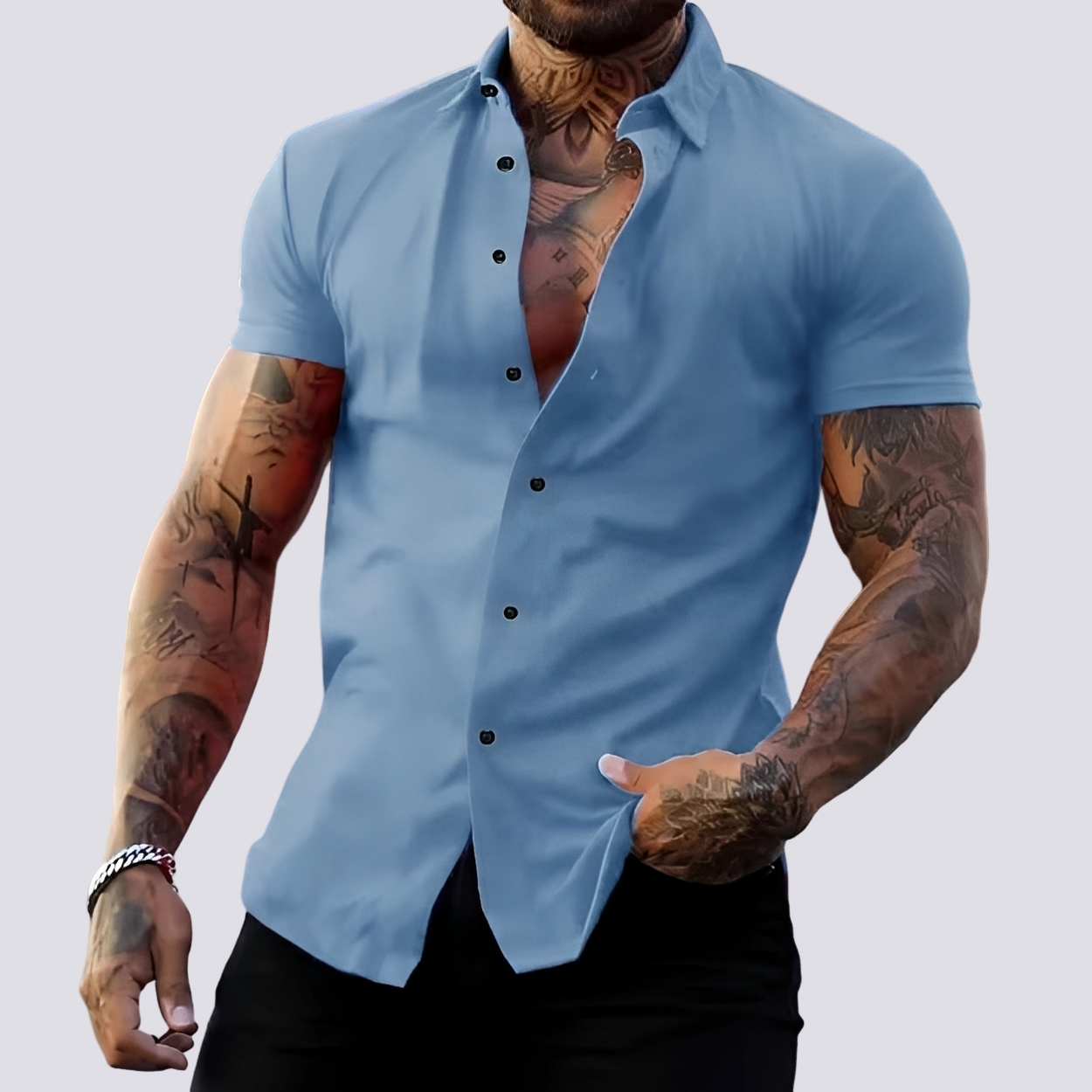 Lukas - Chemise avec col adaptable