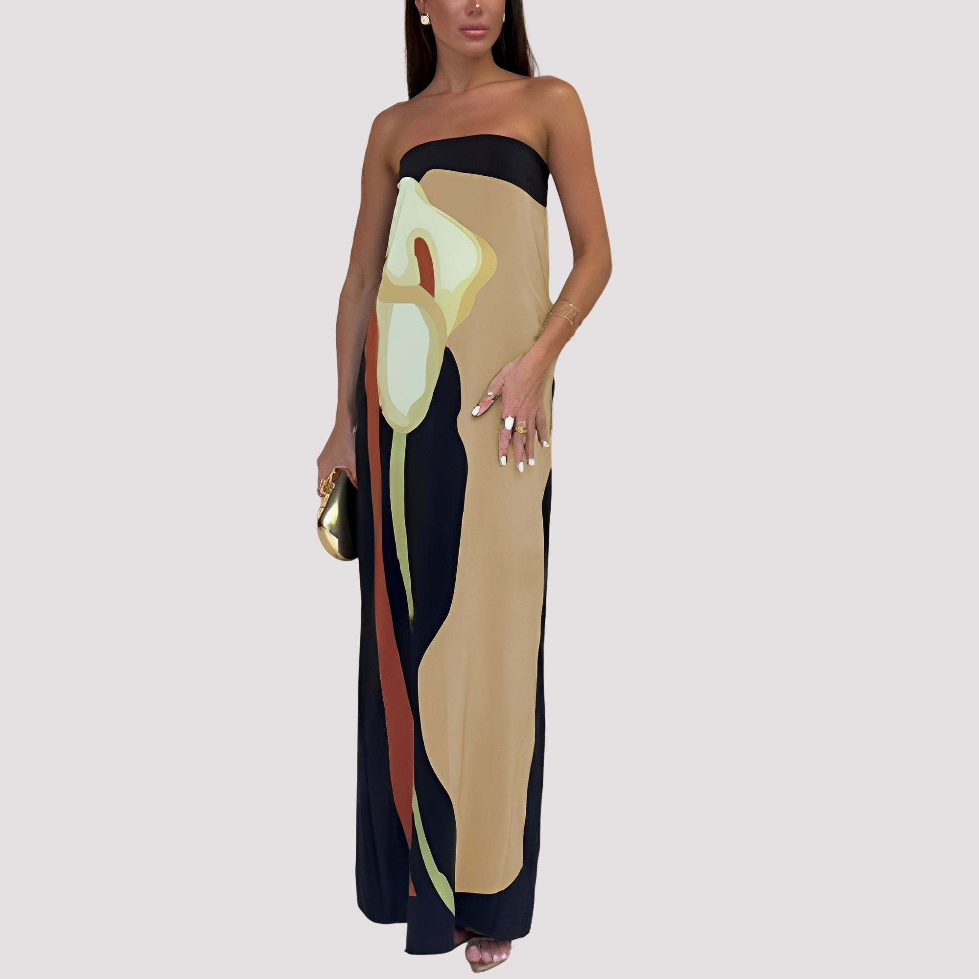 Samara - Robe longue chic sans bretelles