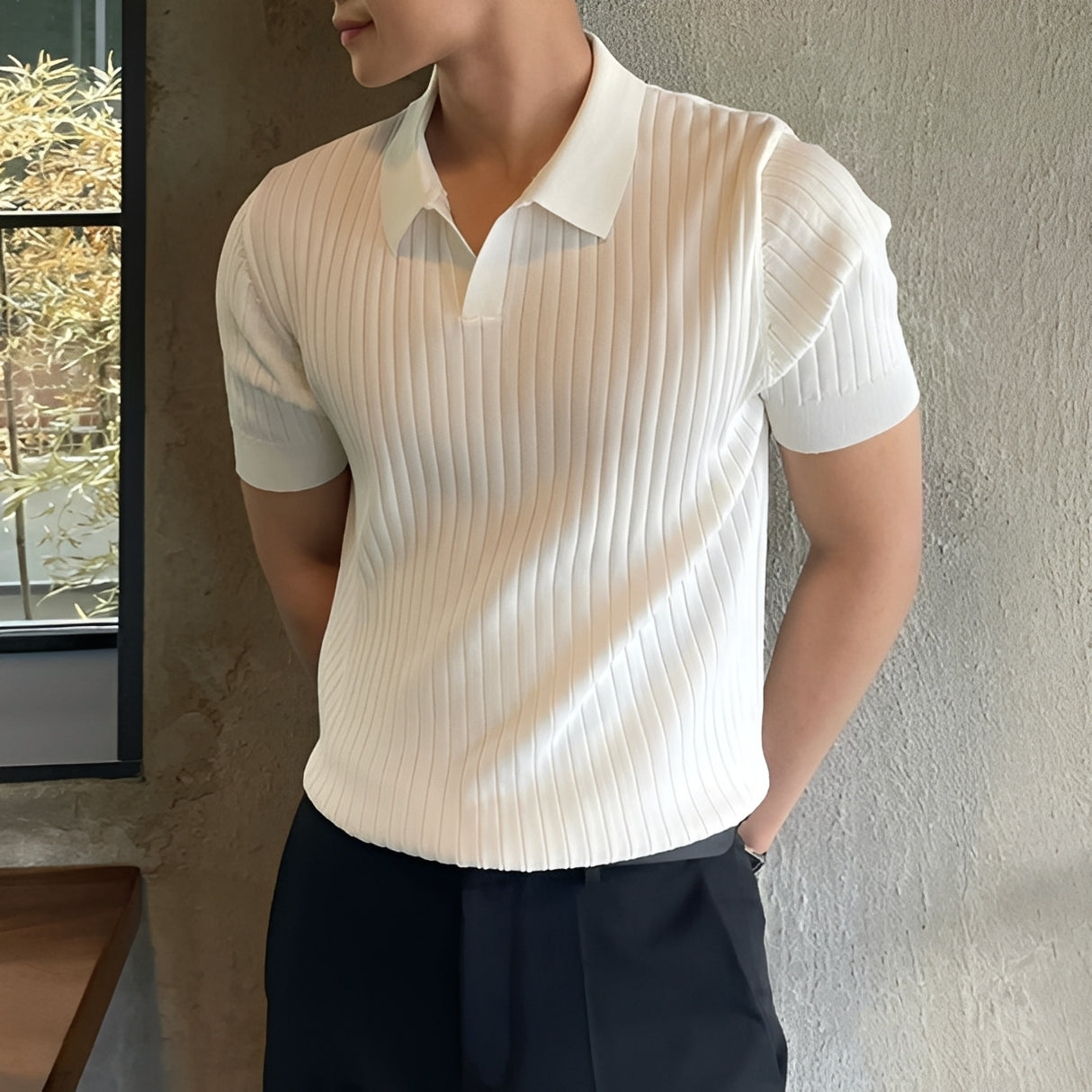 Melvin - Polo homme à manches courtes et allure décontractée