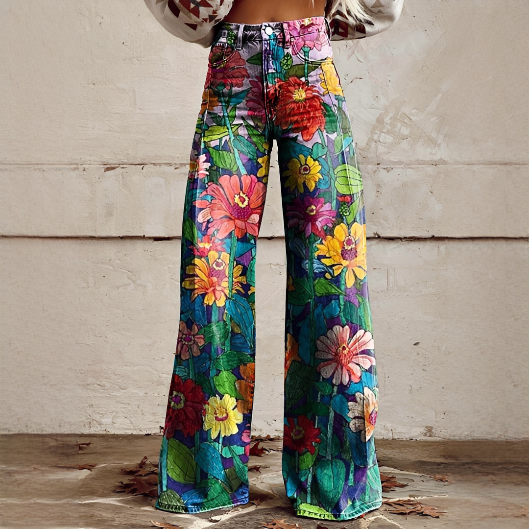 Shannon - Pantalon à Jambe Large Épuré