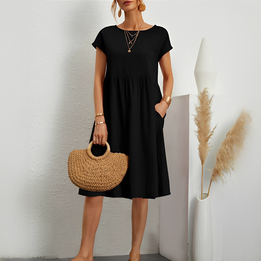 Evalyn - Robe midi raffinée