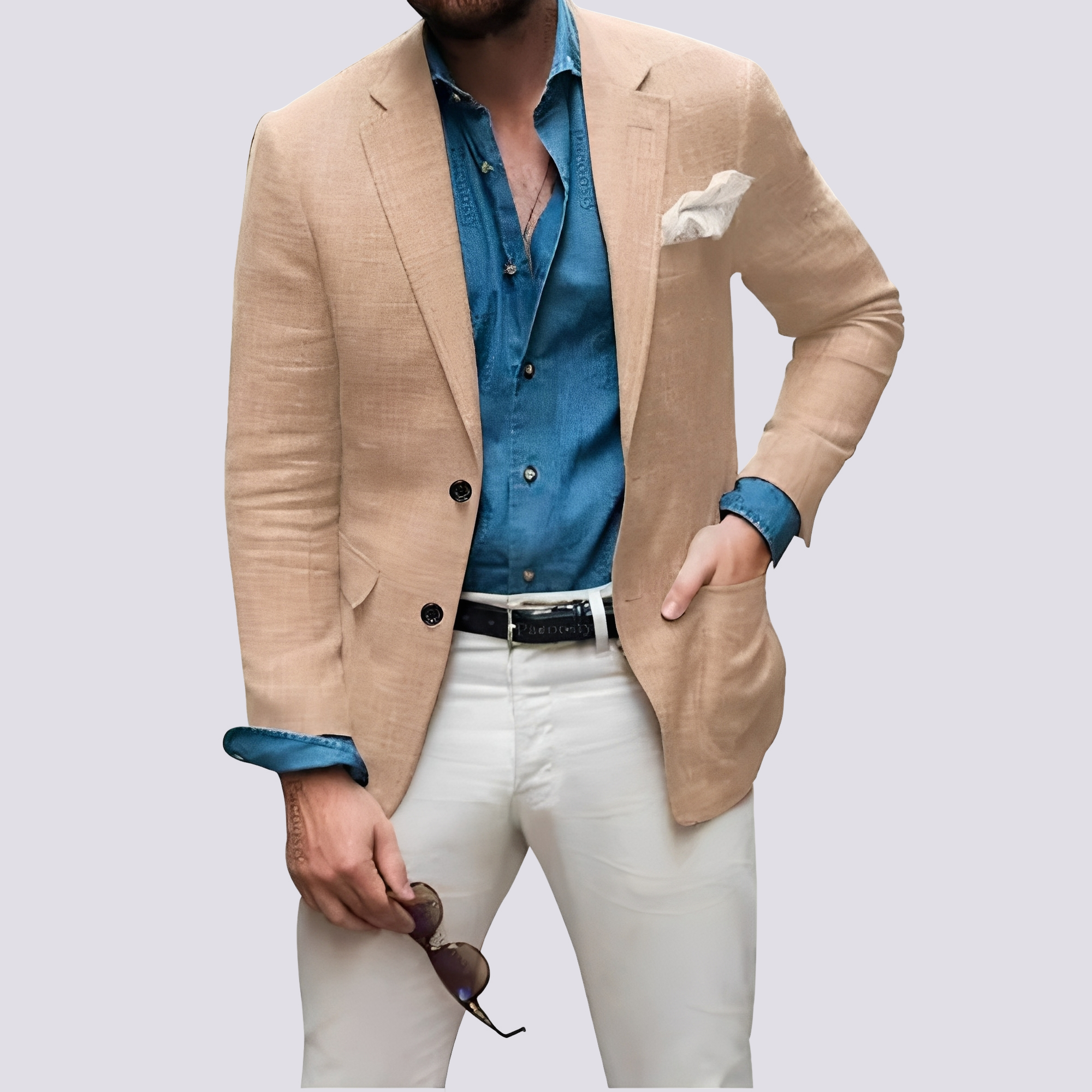 Glenn - Veste chique pour hommes avec boutons