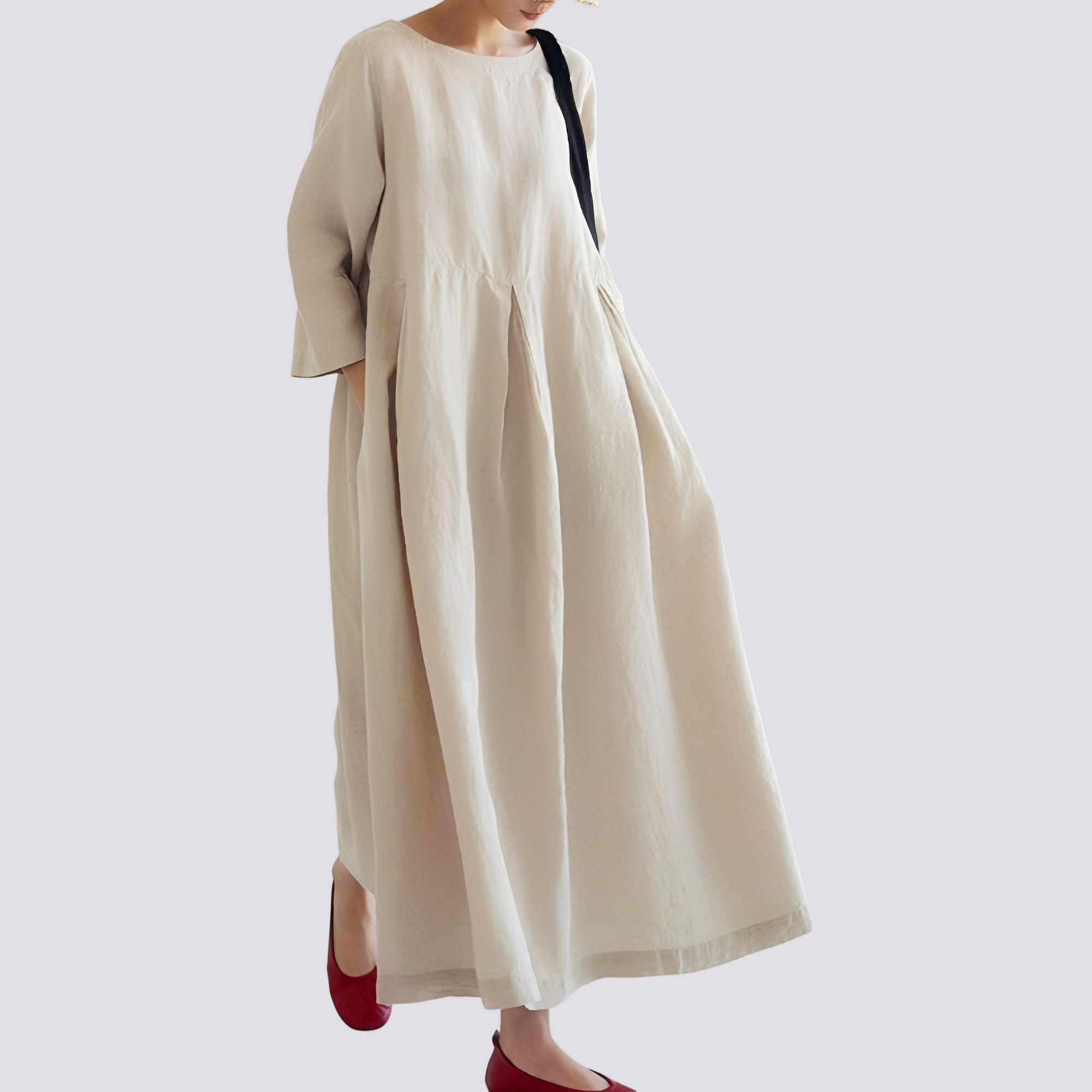 Veronica - Robe quotidienne avec poches pour femmes