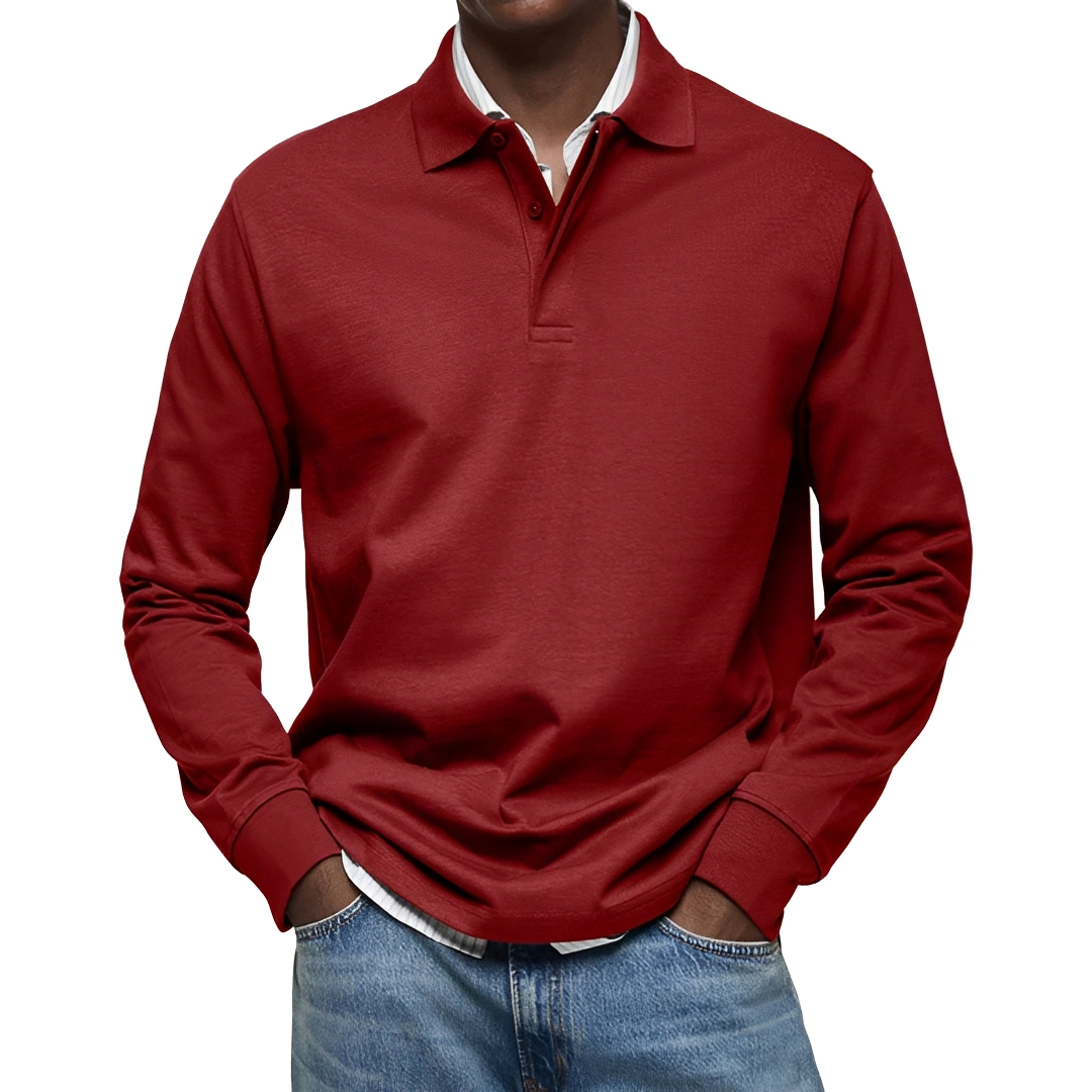 Argus - Polo à manches longues pour homme