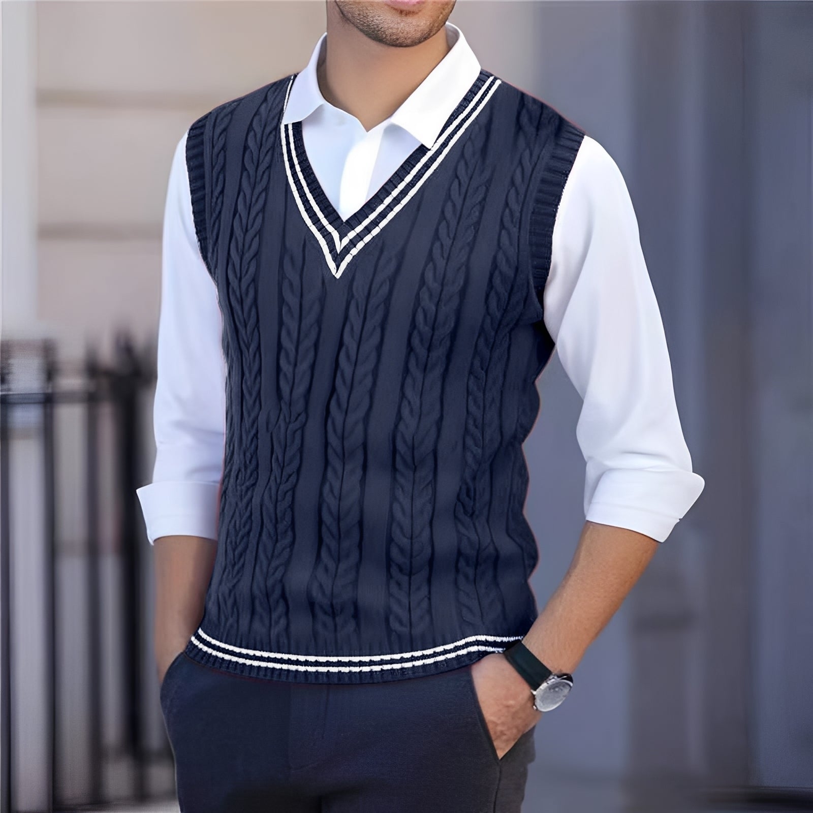 Bobbie - Gilet chic à col en V
