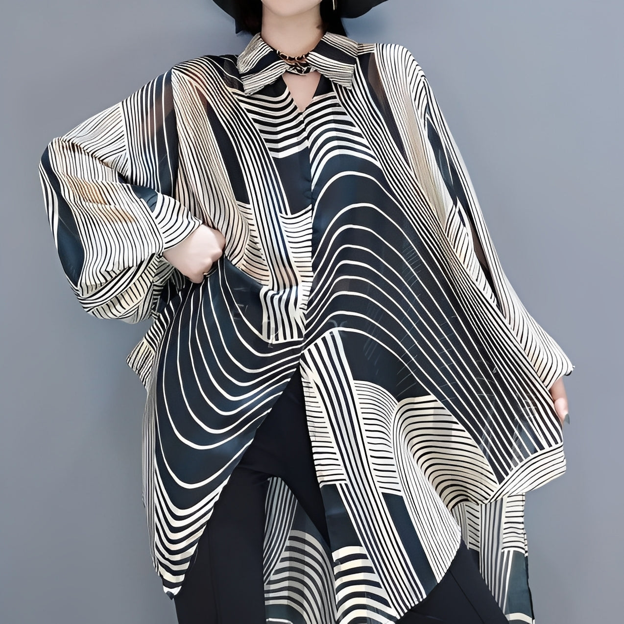 Jean - Blouse élégante en chiffon pour femmes