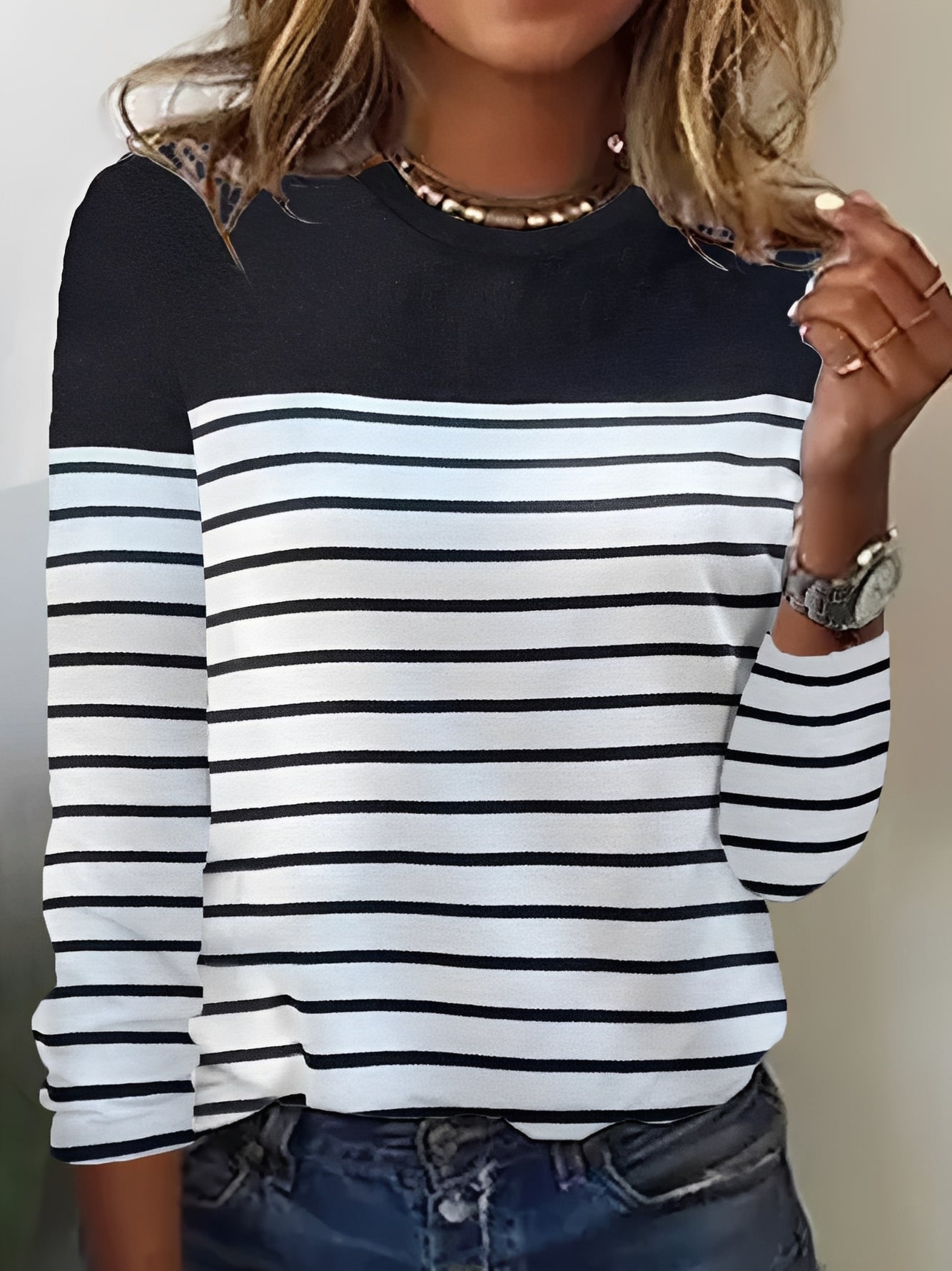 Samantha - Blouse à Manches Longues Femme - Chic et Relax
