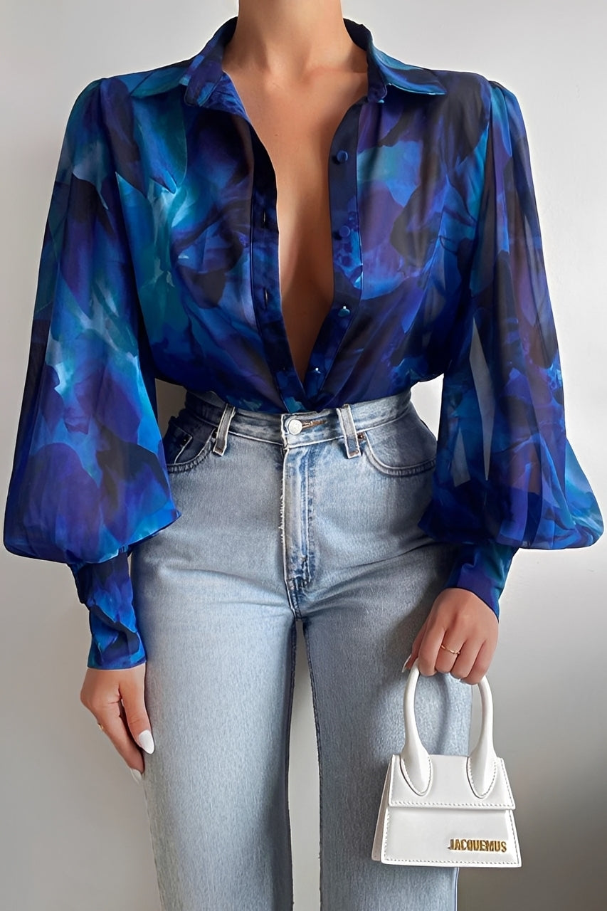 Carla - Élégante blouse femme avec manches volumineuses