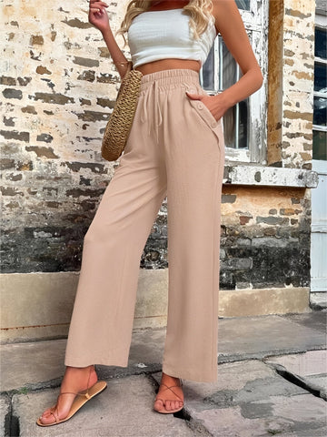 Allie - Pantalon ample, élégant et taille haute pour femmes