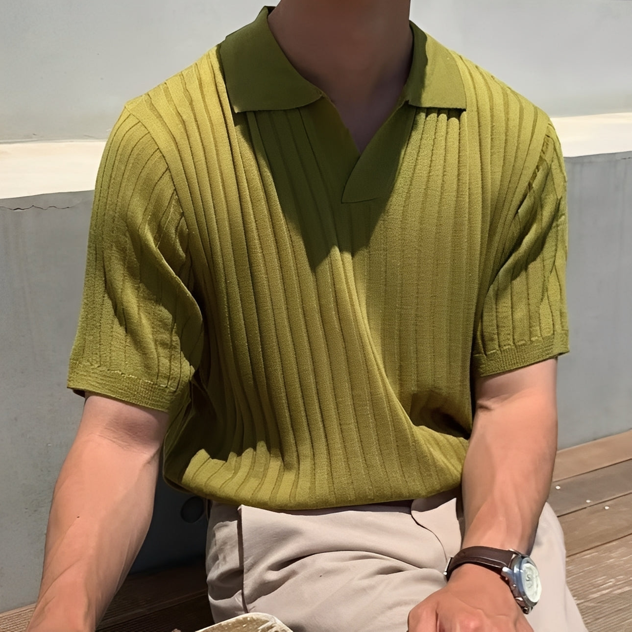 Melvin - Polo homme à manches courtes et allure décontractée