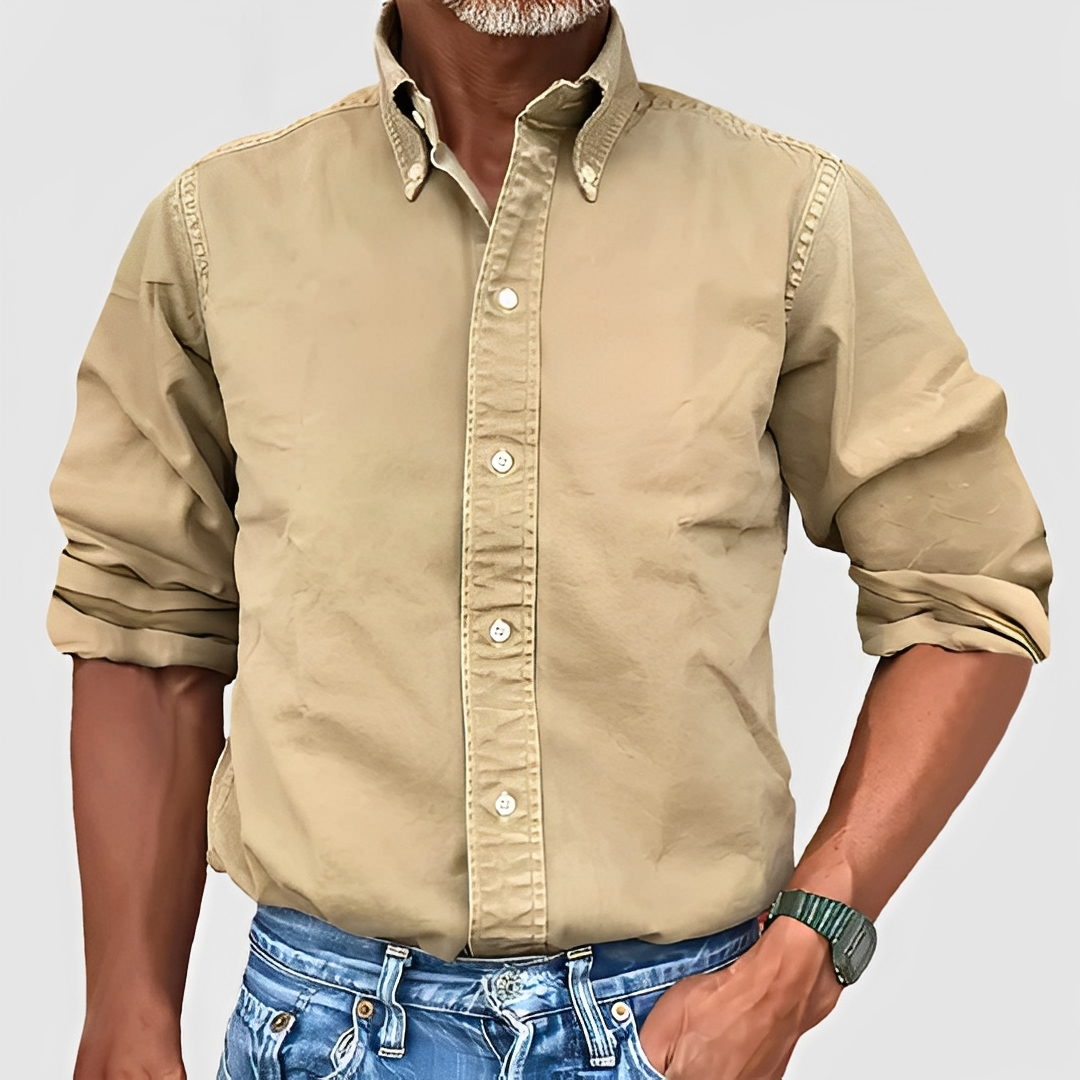 Erwan - Chemise classique homme manches longues