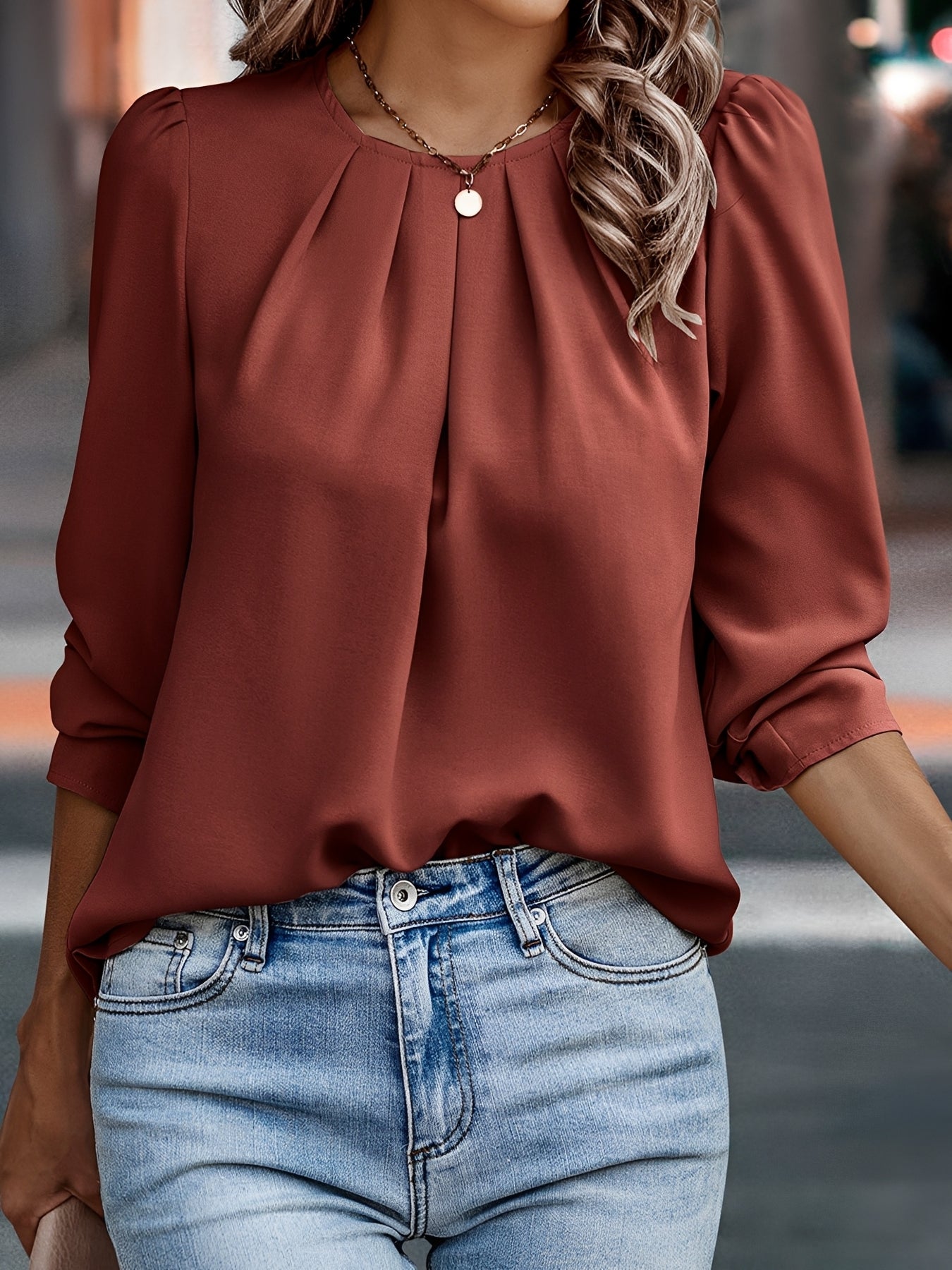 Sophie - Blouse élégante avec manches larges pour femmes