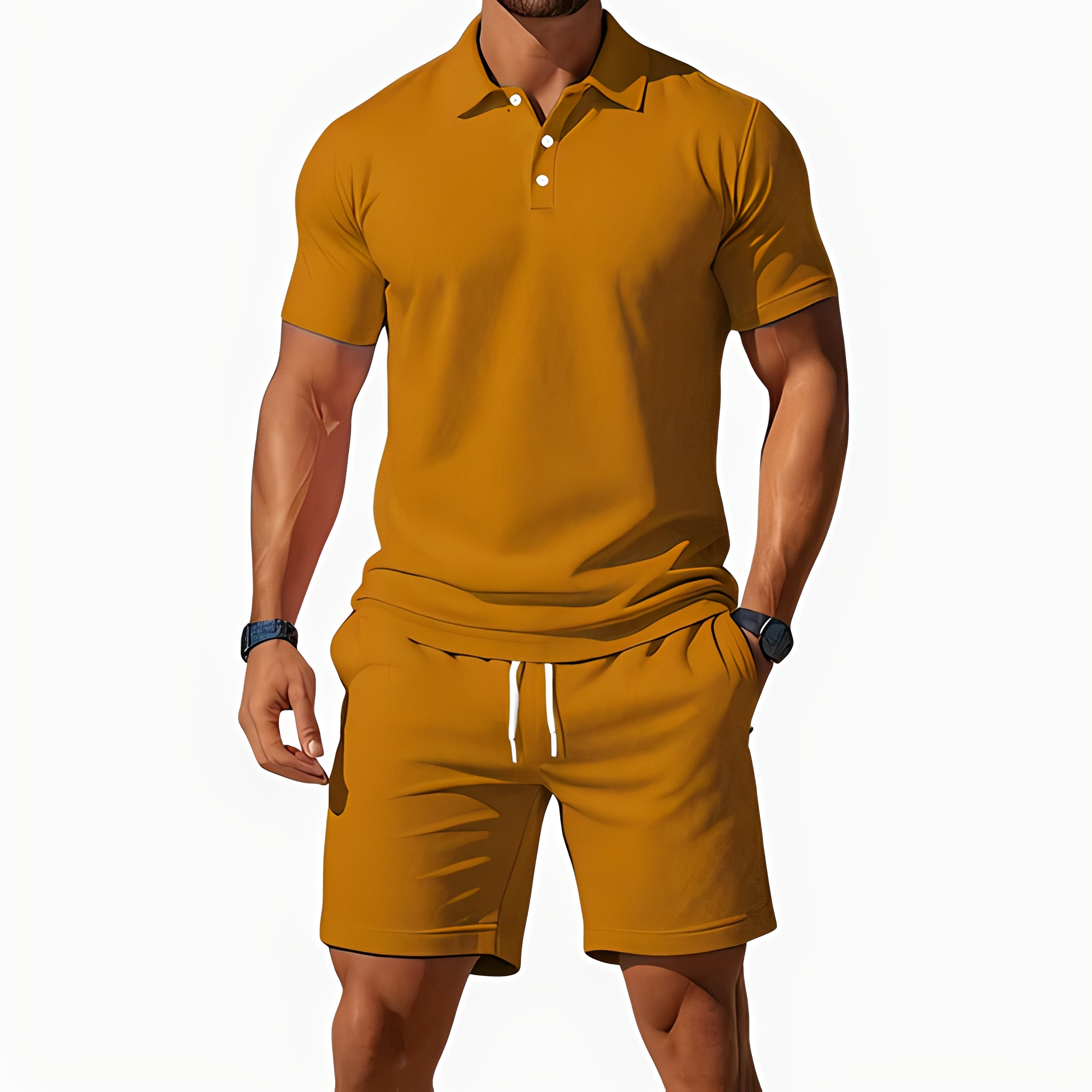 Aldrin - Ensemble polo et short homme à la mode